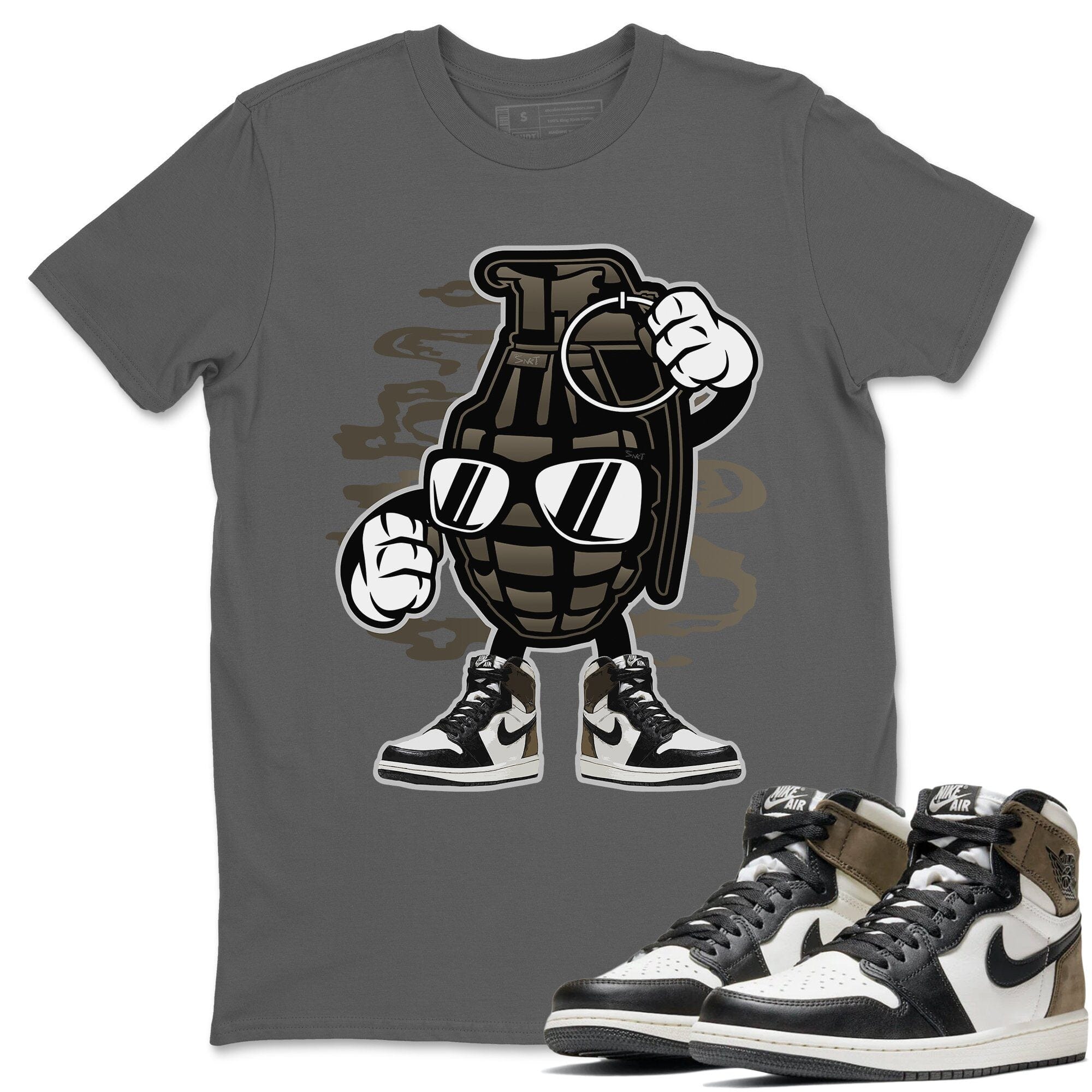Grenade Unisex Tops - Air Jordan 1 Dark Mocha
