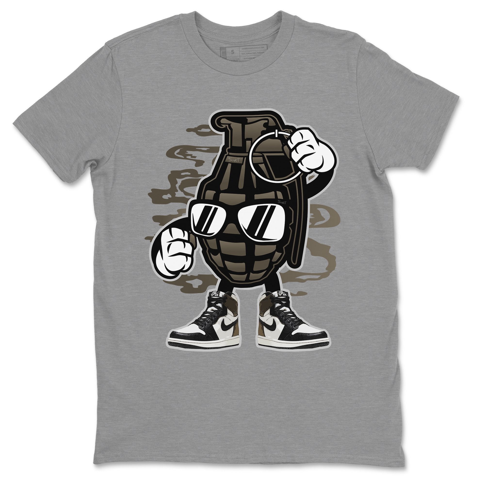 Grenade Unisex Tops - Air Jordan 1 Dark Mocha
