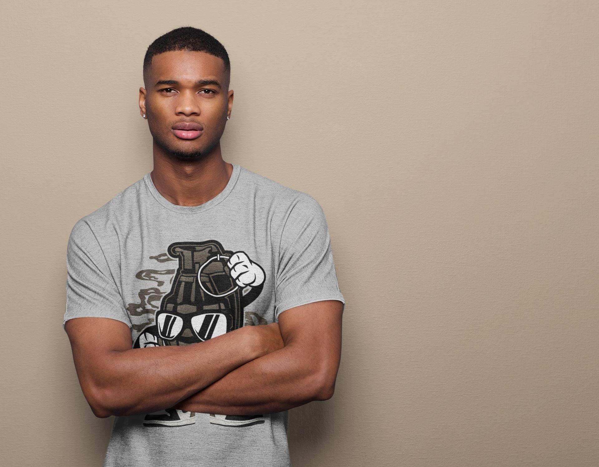 Grenade Unisex Tops - Air Jordan 1 Dark Mocha