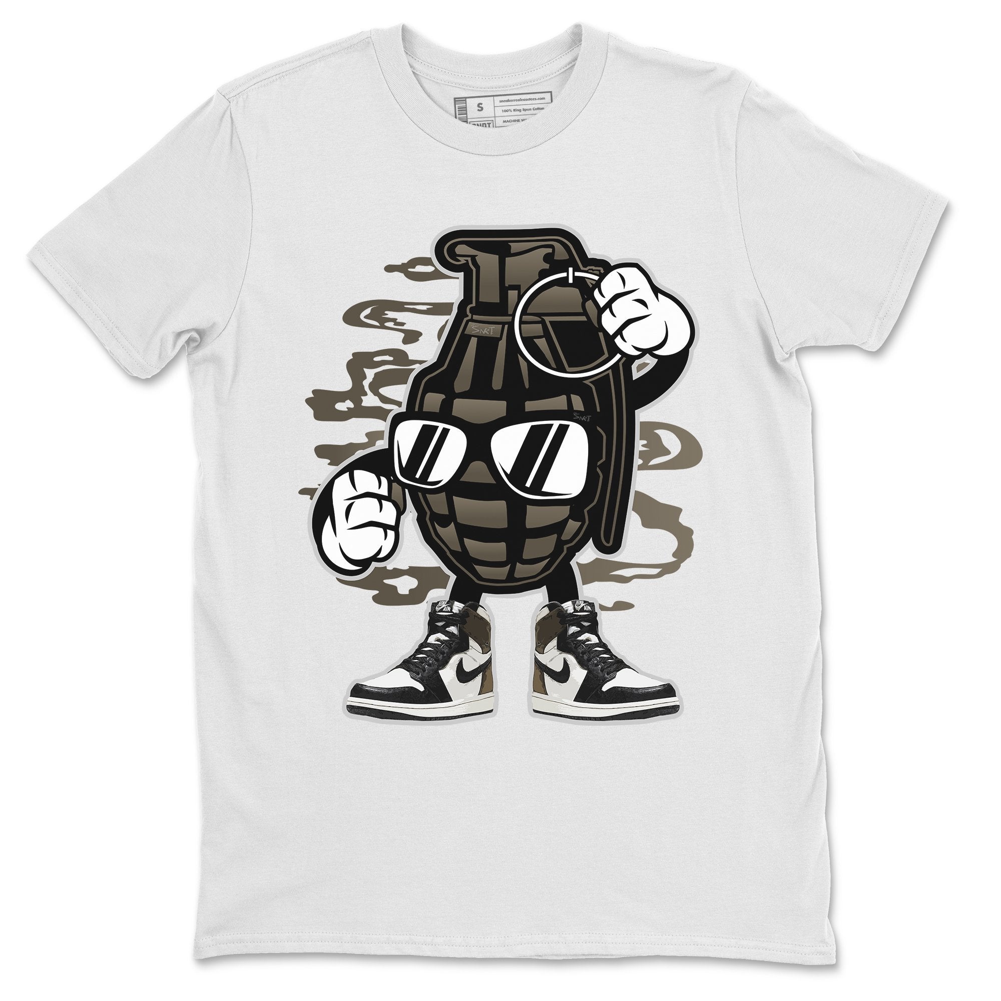 Grenade Unisex Tops - Air Jordan 1 Dark Mocha