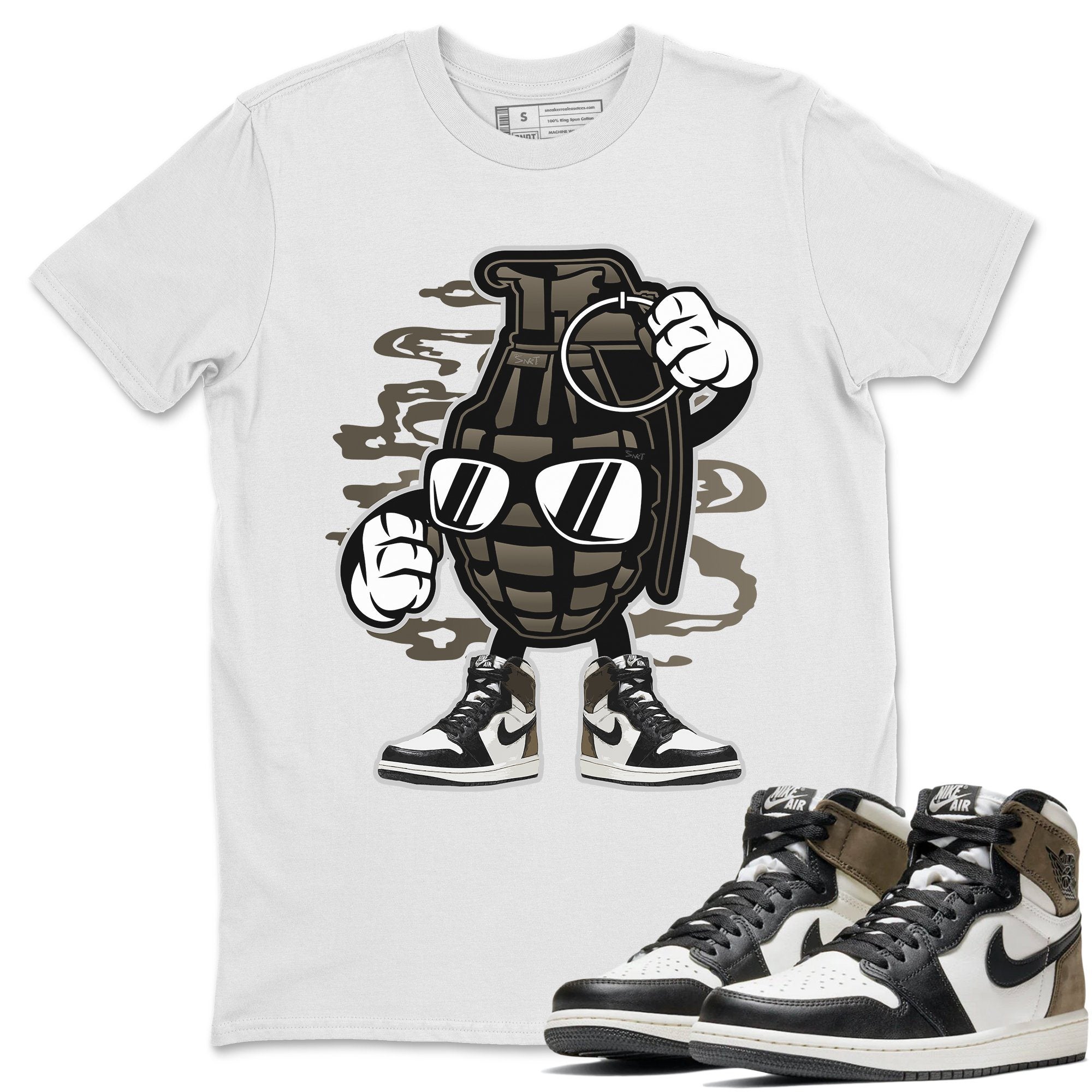 Grenade Unisex Tops - Air Jordan 1 Dark Mocha