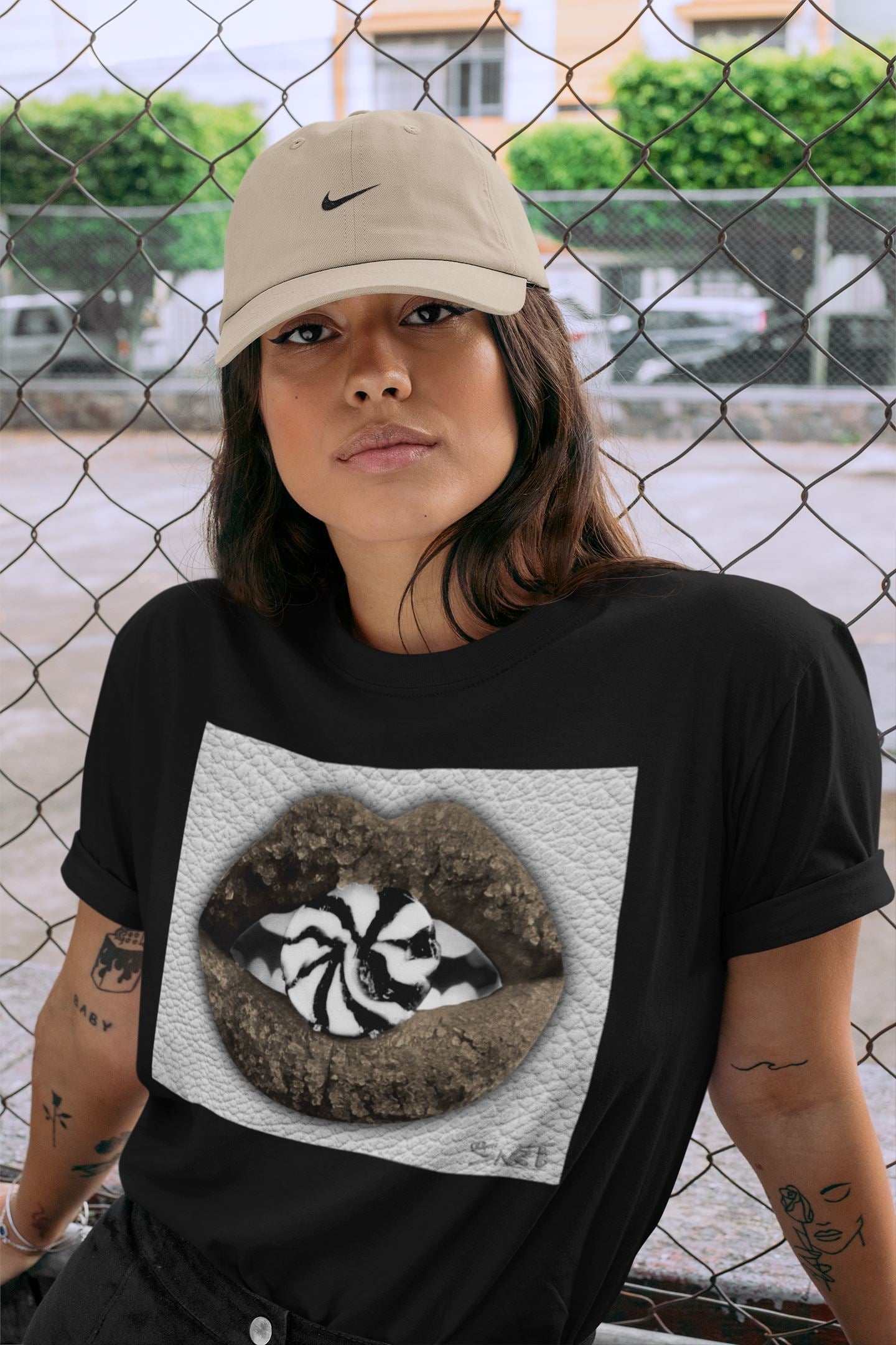 Lips Candy Unisex Tops - Air Jordan 1 Dark Mocha