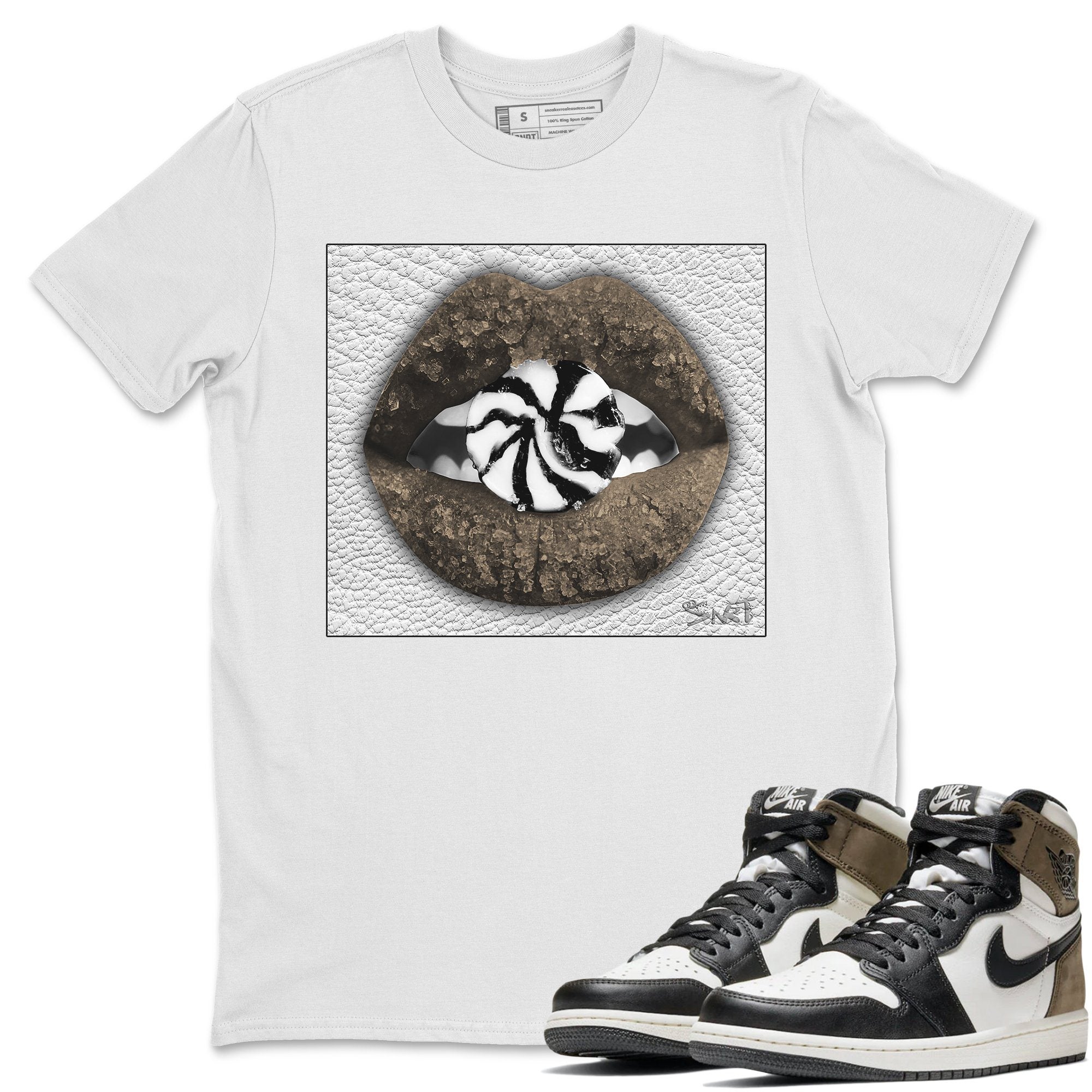 Lips Candy Unisex Tops - Air Jordan 1 Dark Mocha