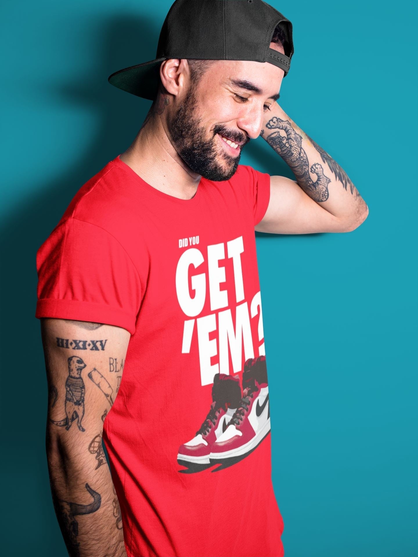 Did You Get 'Em Unisex Tops - Air Jordan 1 Satin Red
