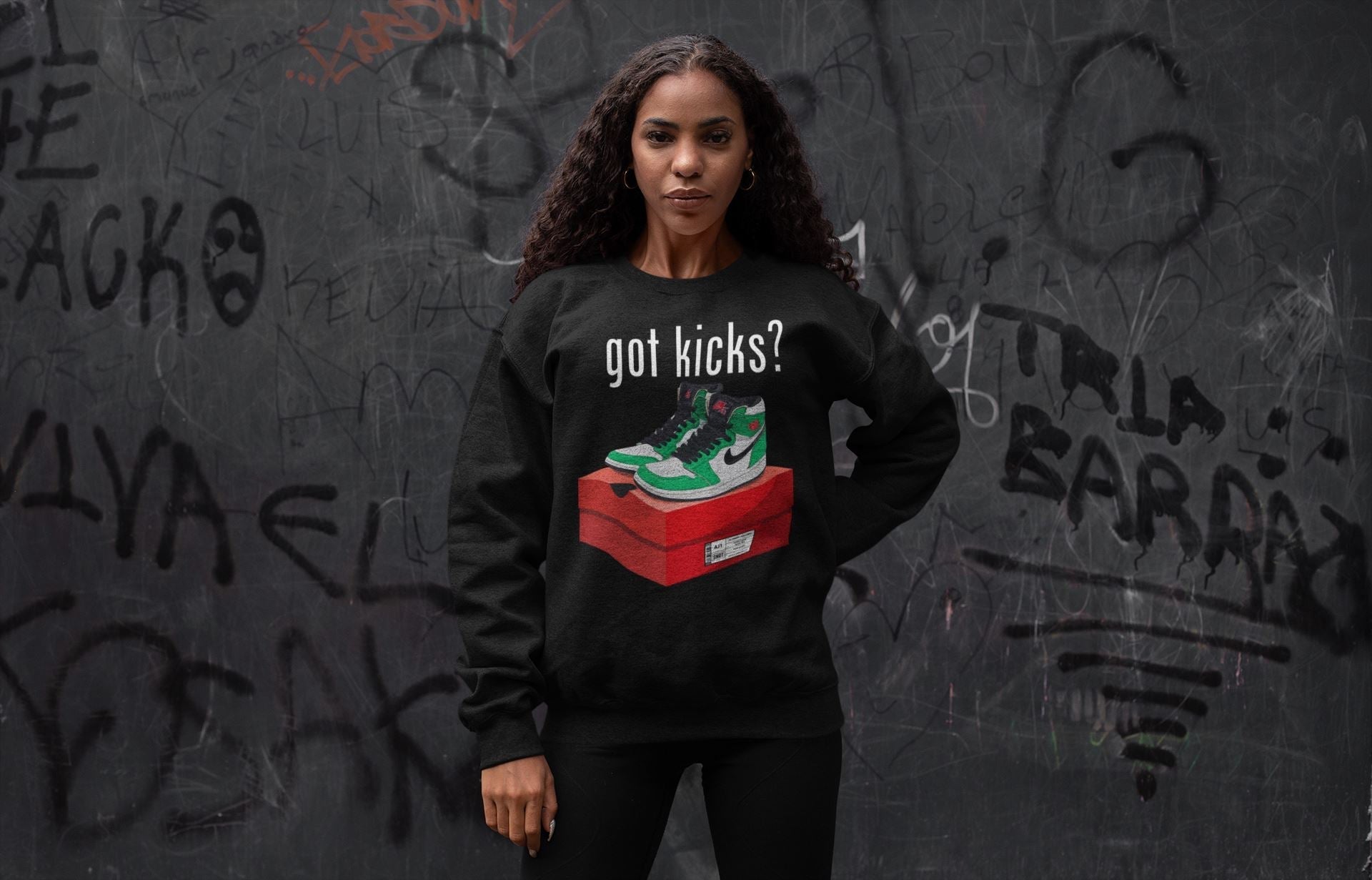 Got Kicks Unisex Tops - Air Jordan 1 Lucky Green
