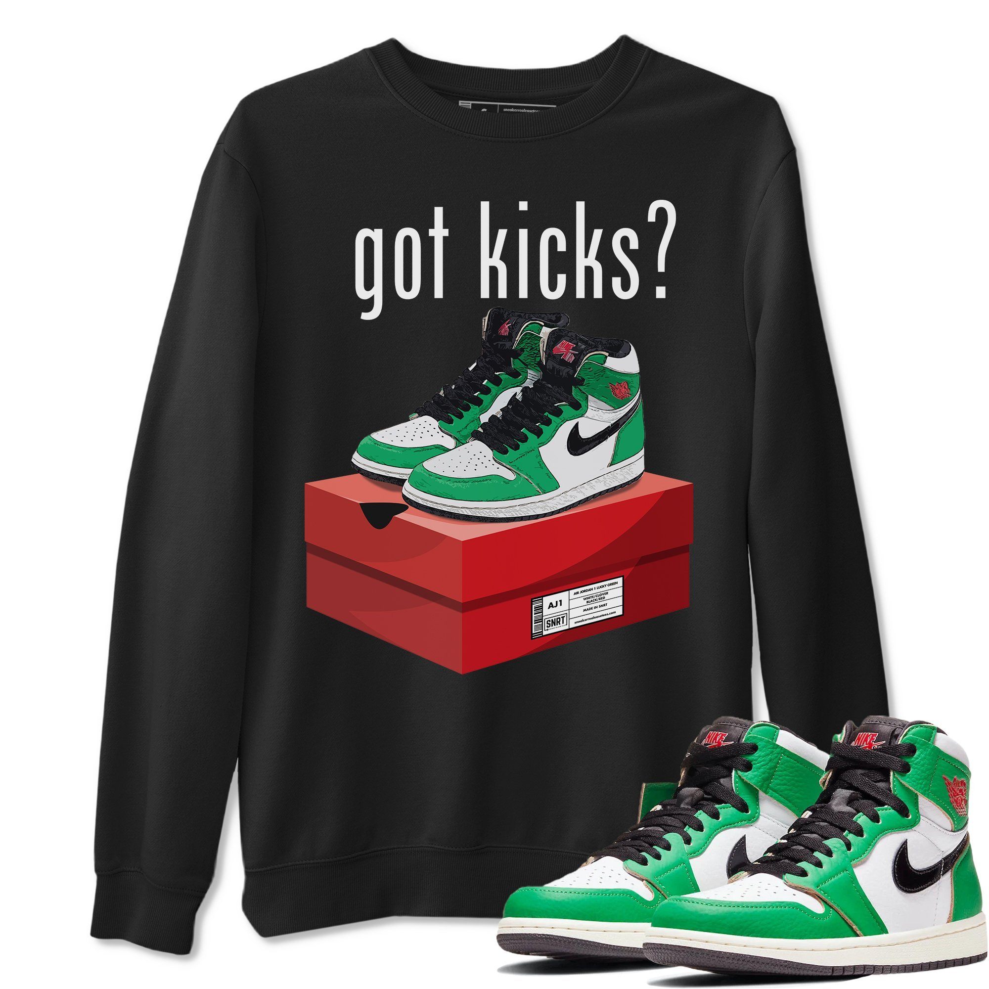 Got Kicks Unisex Tops - Air Jordan 1 Lucky Green