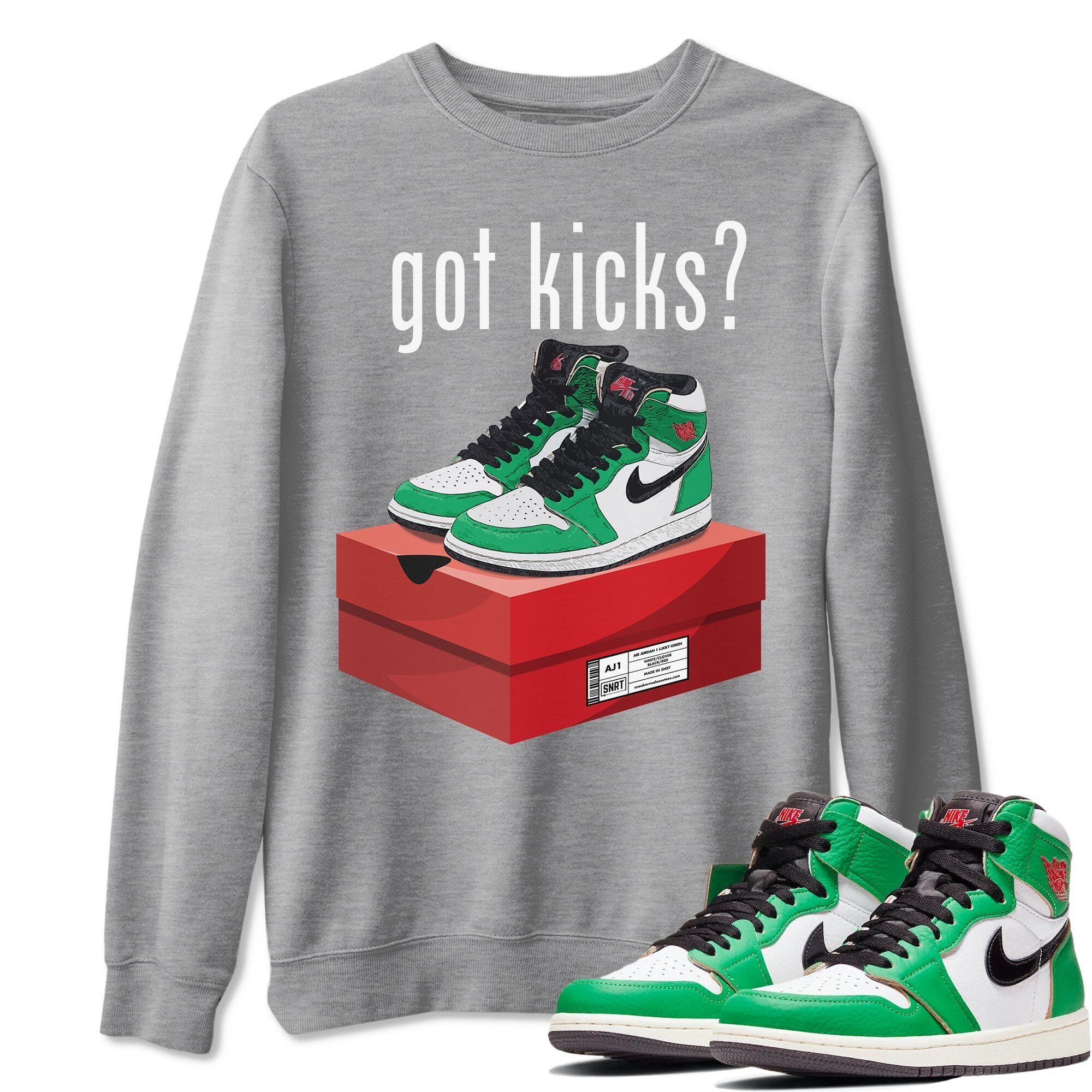 Got Kicks Unisex Tops - Air Jordan 1 Lucky Green