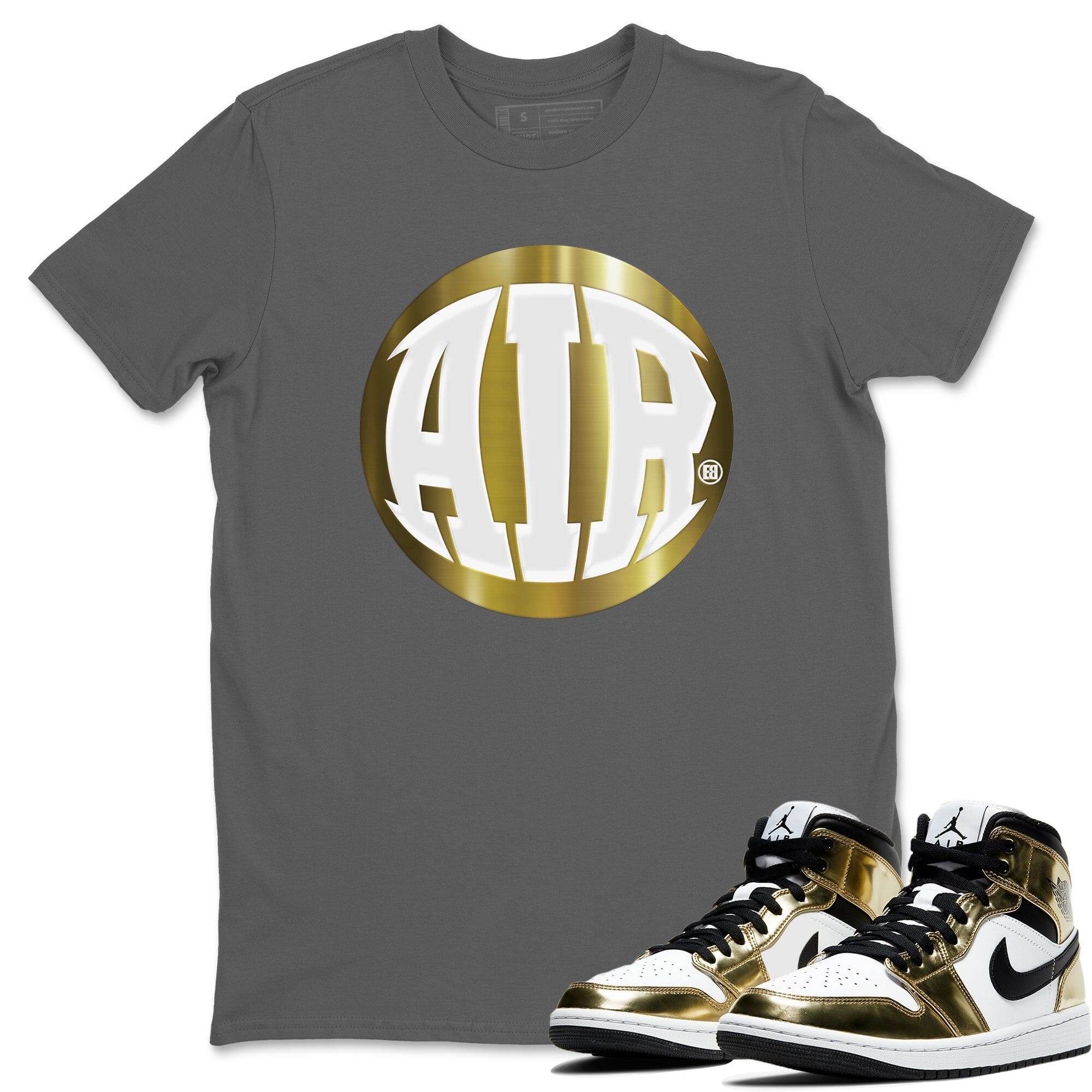 AIR Unisex Tops - Air Jordan 1 Metallic Gold