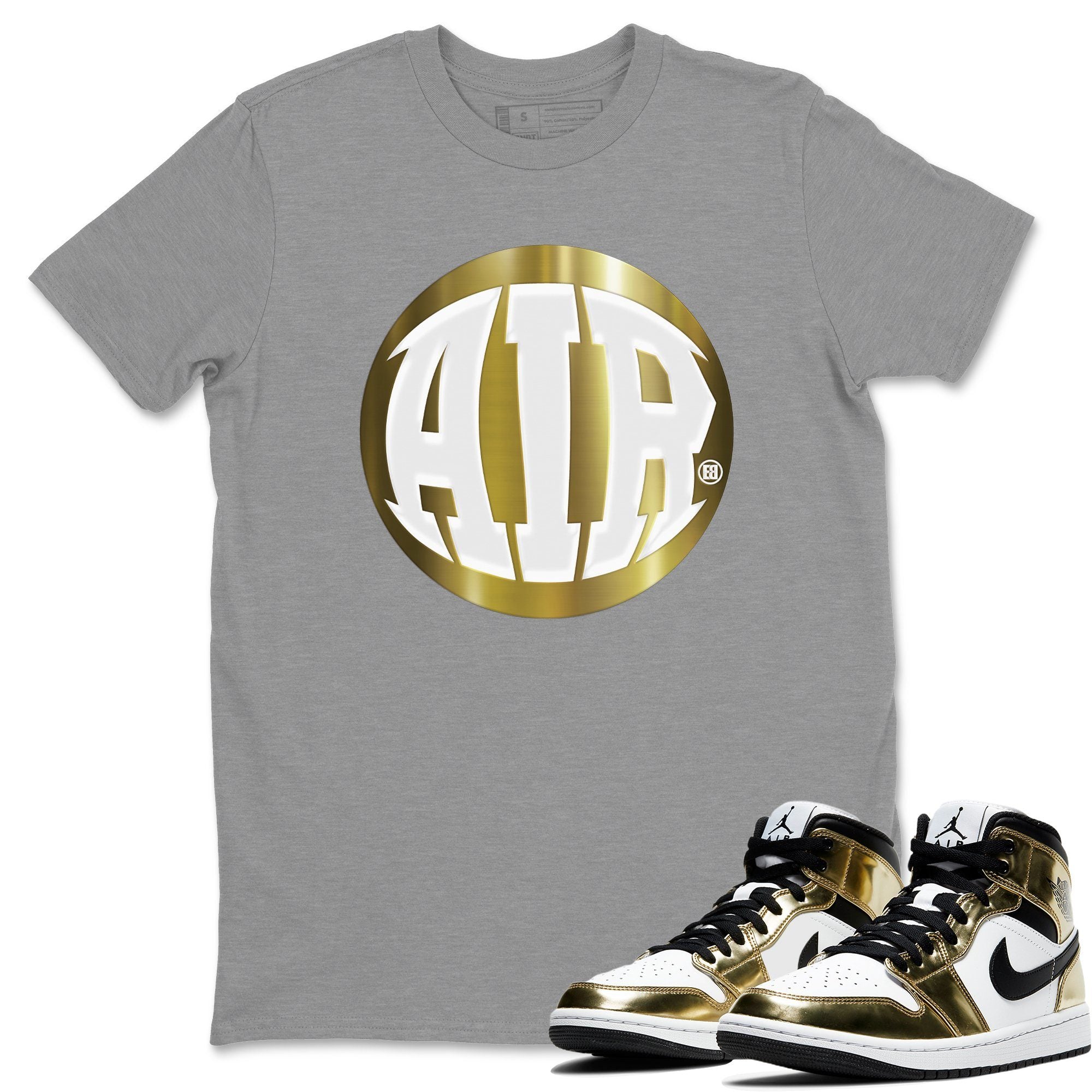 AIR Unisex Tops - Air Jordan 1 Metallic Gold