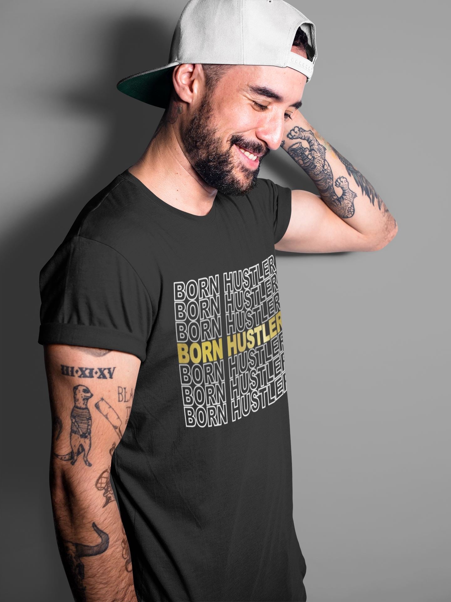 Born Hustler Unisex Tops - Air Jordan 1 Metallic Gold