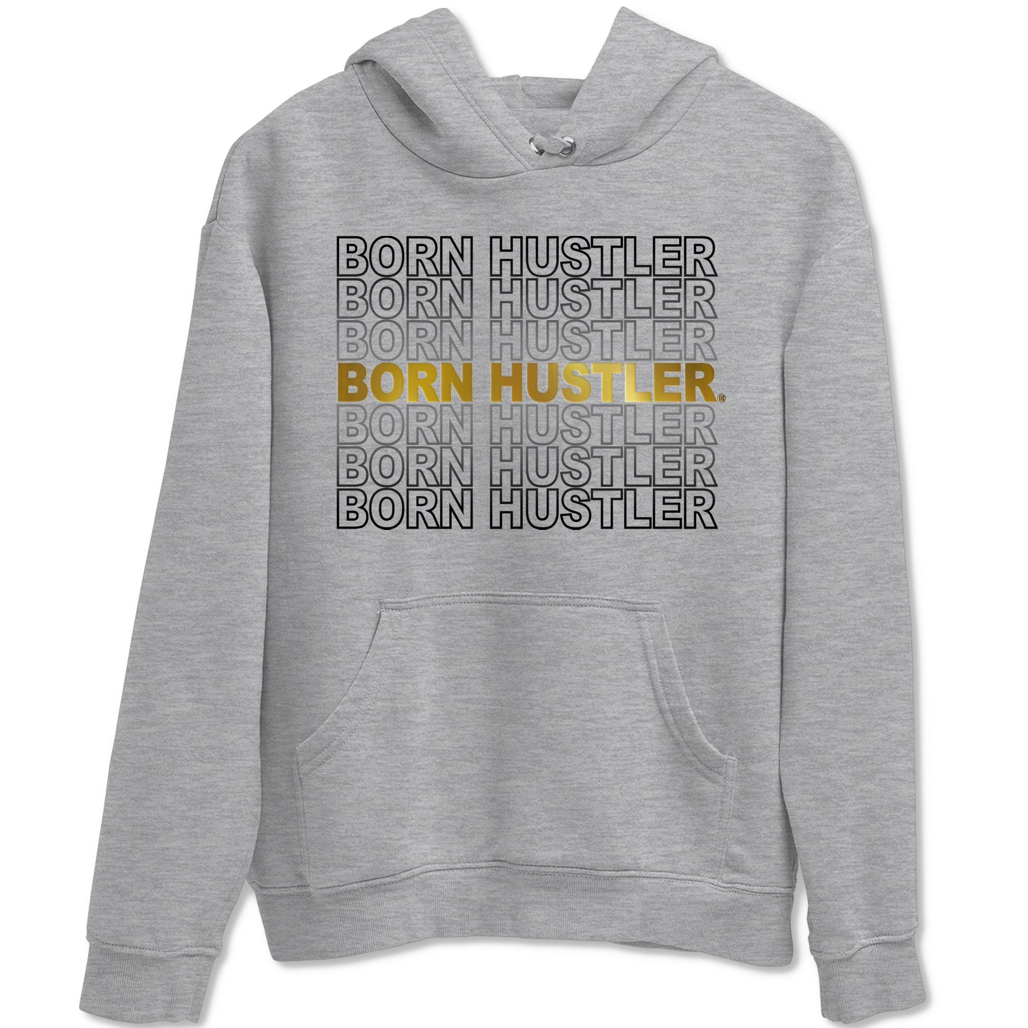 Born Hustler Unisex Tops - Air Jordan 1 Metallic Gold