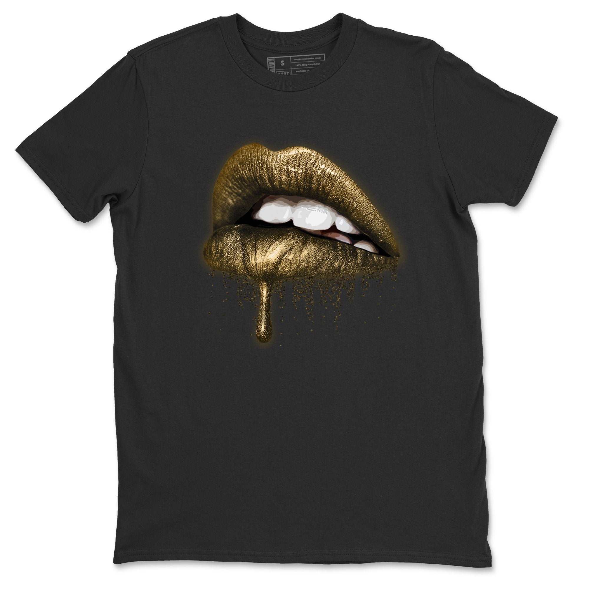 Dripping Lips Unisex Tops - Air Jordan 1 Metallic Gold