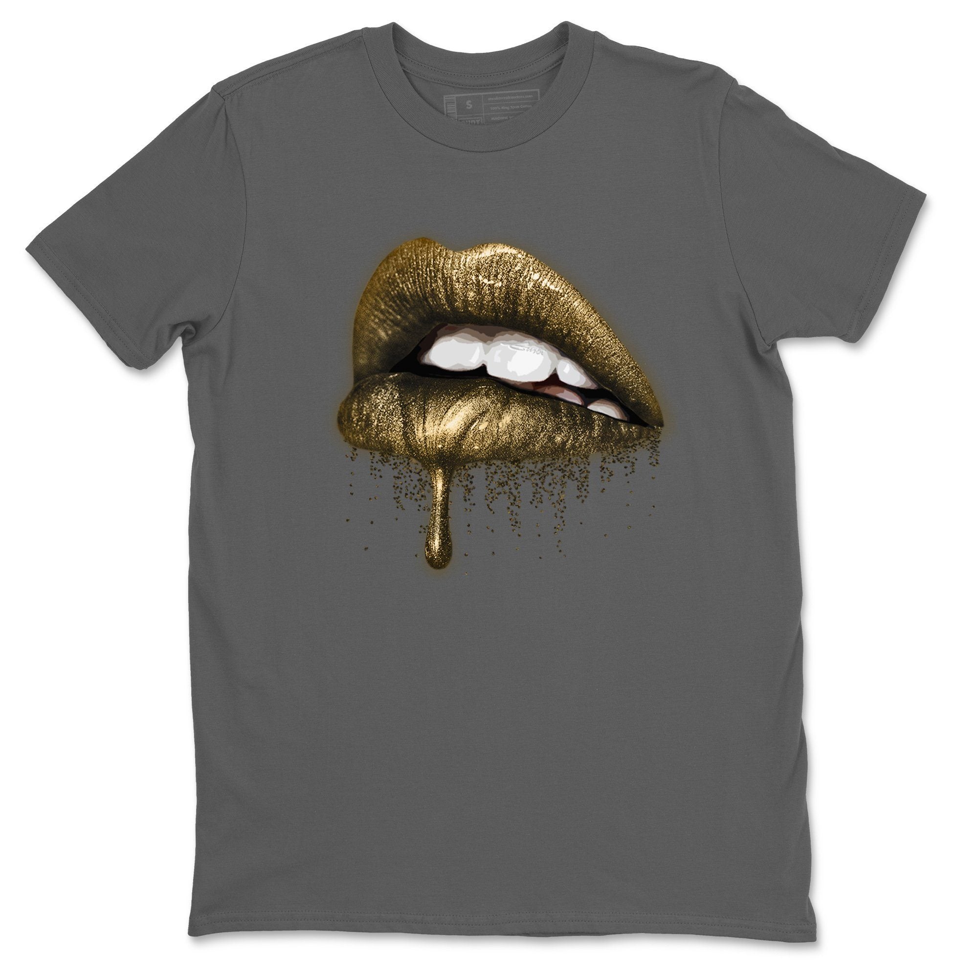 Dripping Lips Unisex Tops - Air Jordan 1 Metallic Gold
