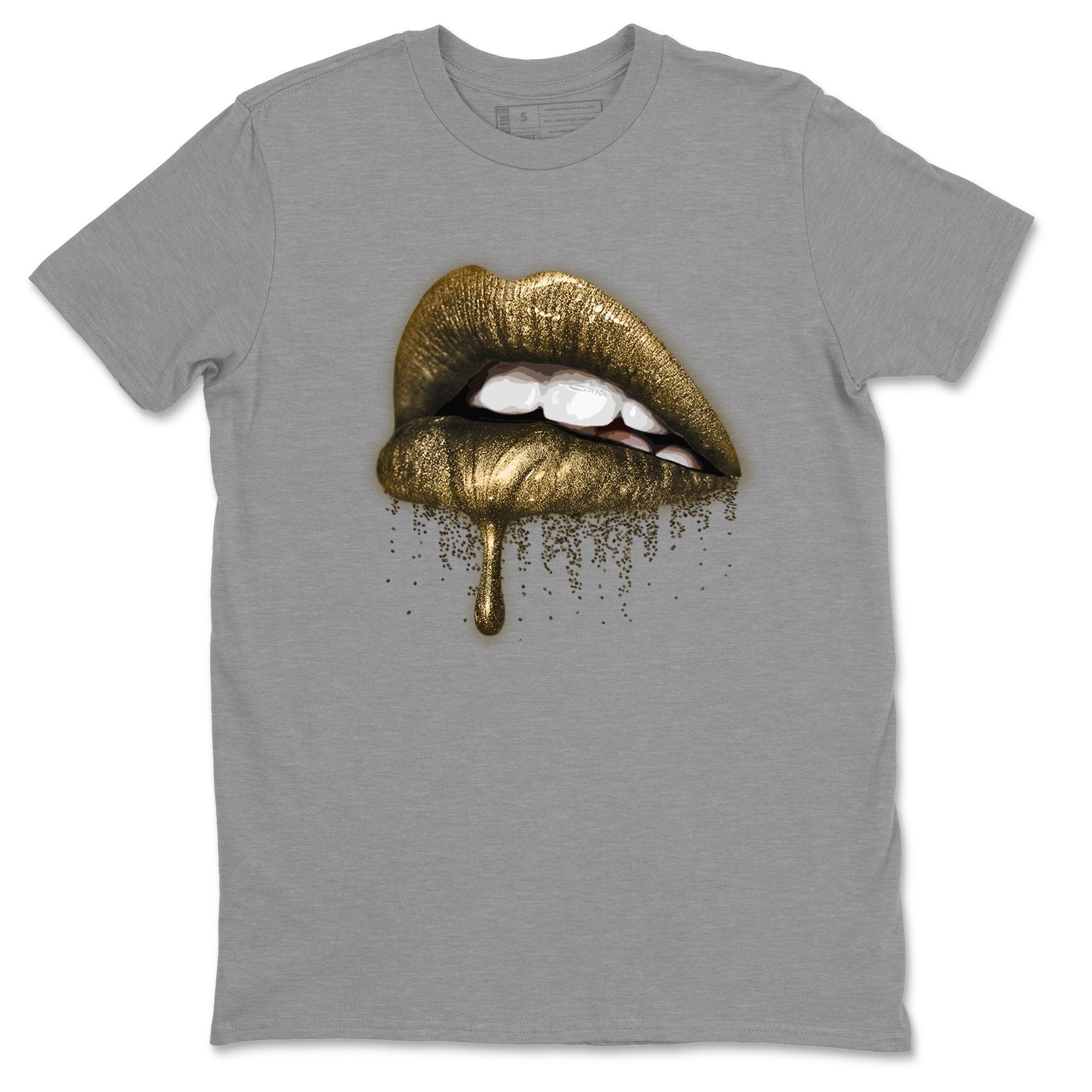 Dripping Lips Unisex Tops - Air Jordan 1 Metallic Gold