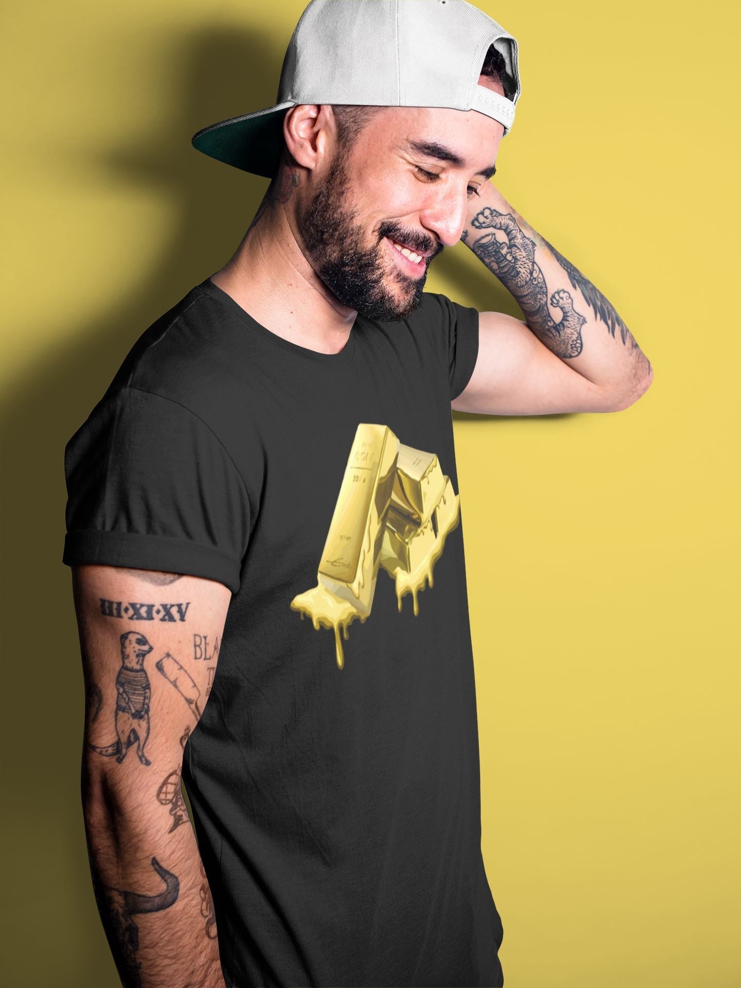 Gold Bar Unisex Tops - Air Jordan 1 Metallic Gold