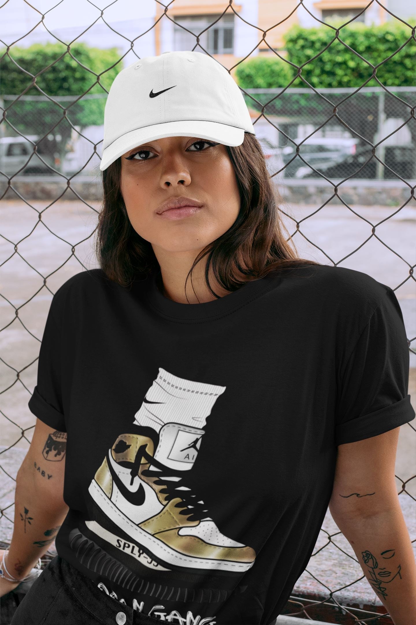 Air Jordan Gang Unisex Tops - Air Jordan 1 Metallic Gold
