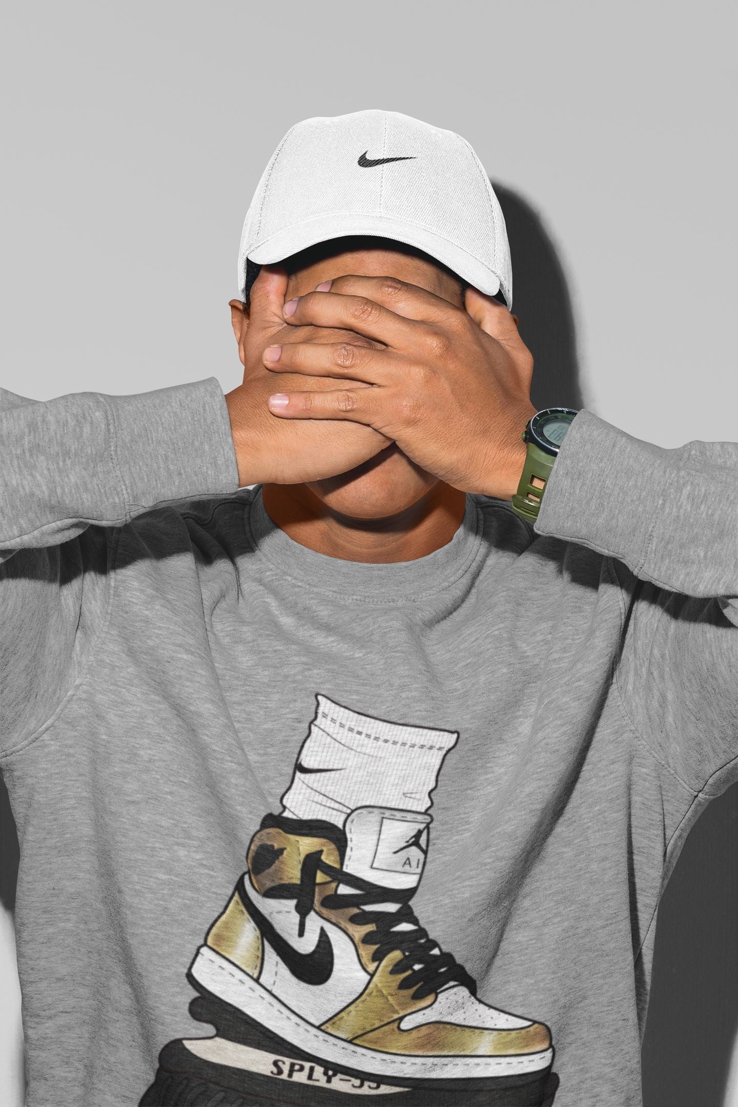 Air Jordan Gang Unisex Tops - Air Jordan 1 Metallic Gold