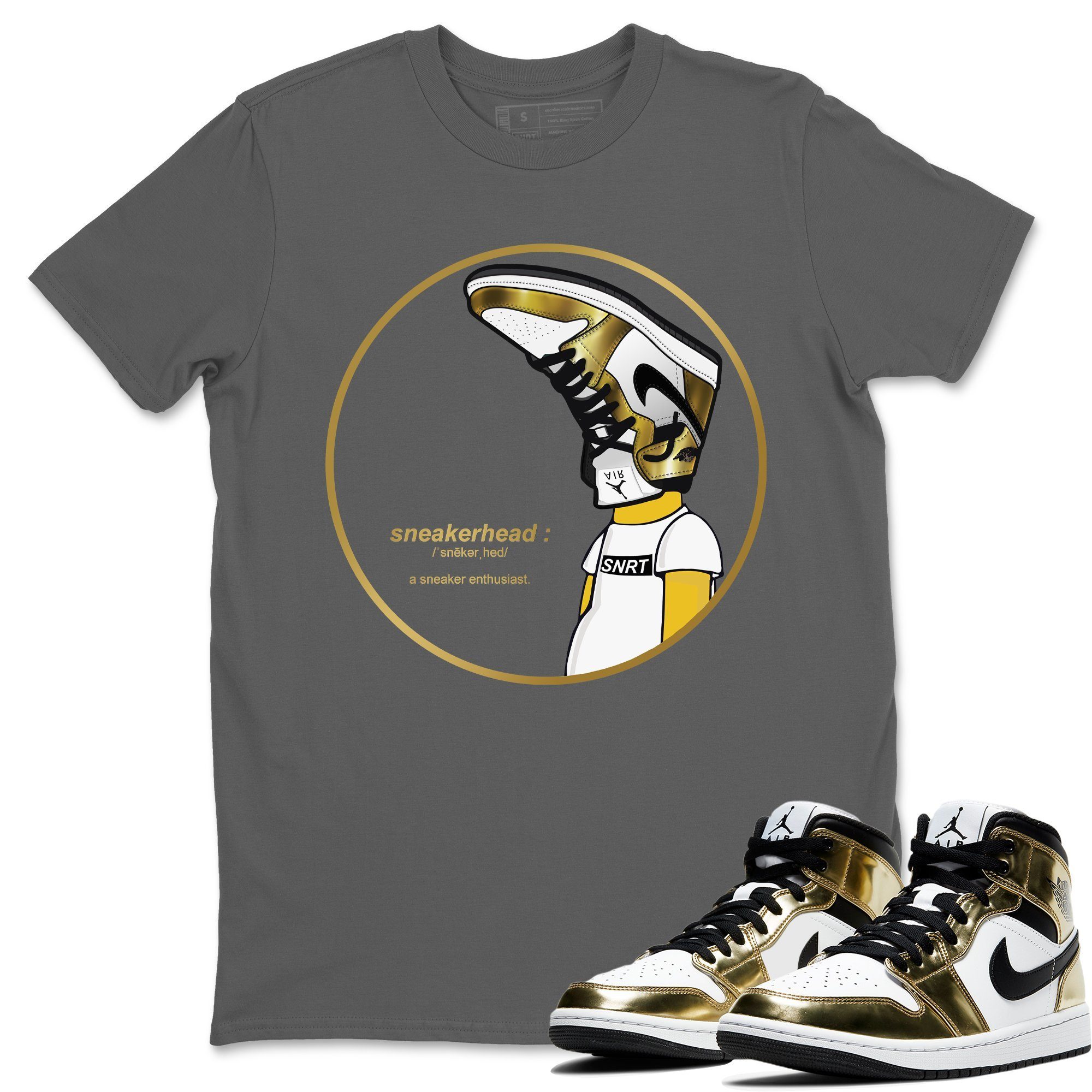 snkmatch Unisex Tops - Air Jordan 1 Metallic Gold