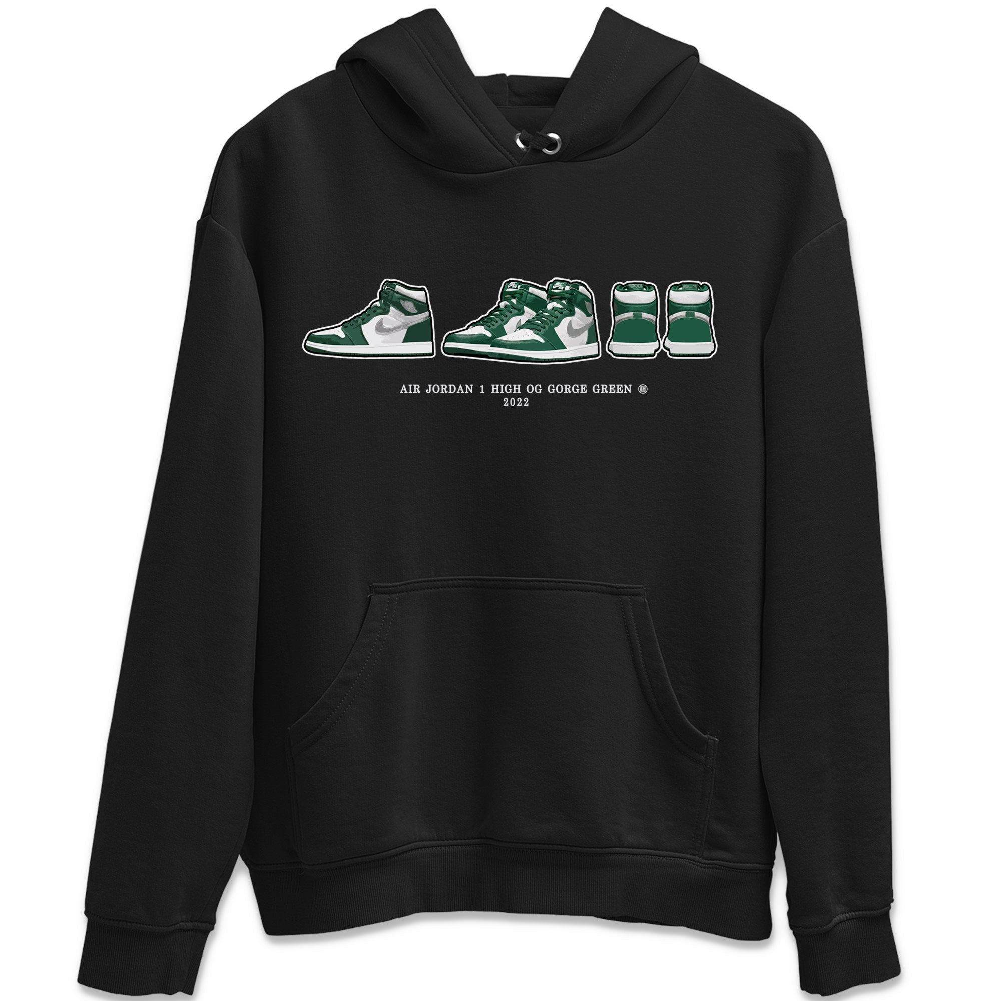 snkmatch Prelude Unisex Tops - Air Jordan 1 Gorge Green