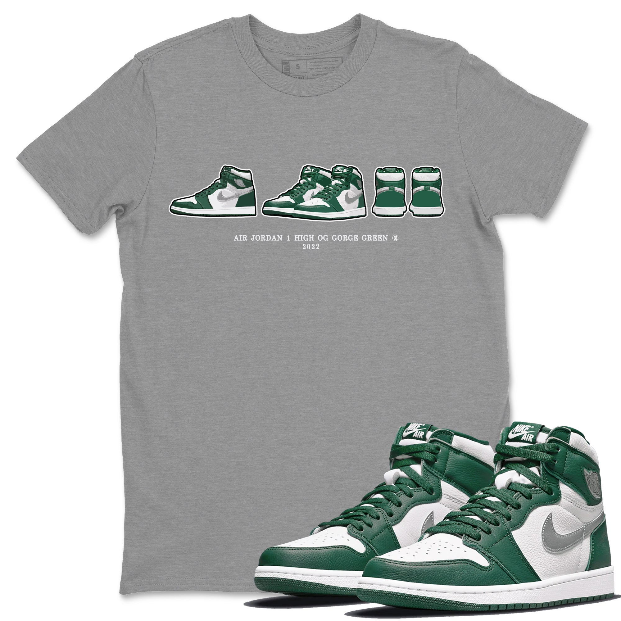 snkmatch Prelude Unisex Tops - Air Jordan 1 Gorge Green