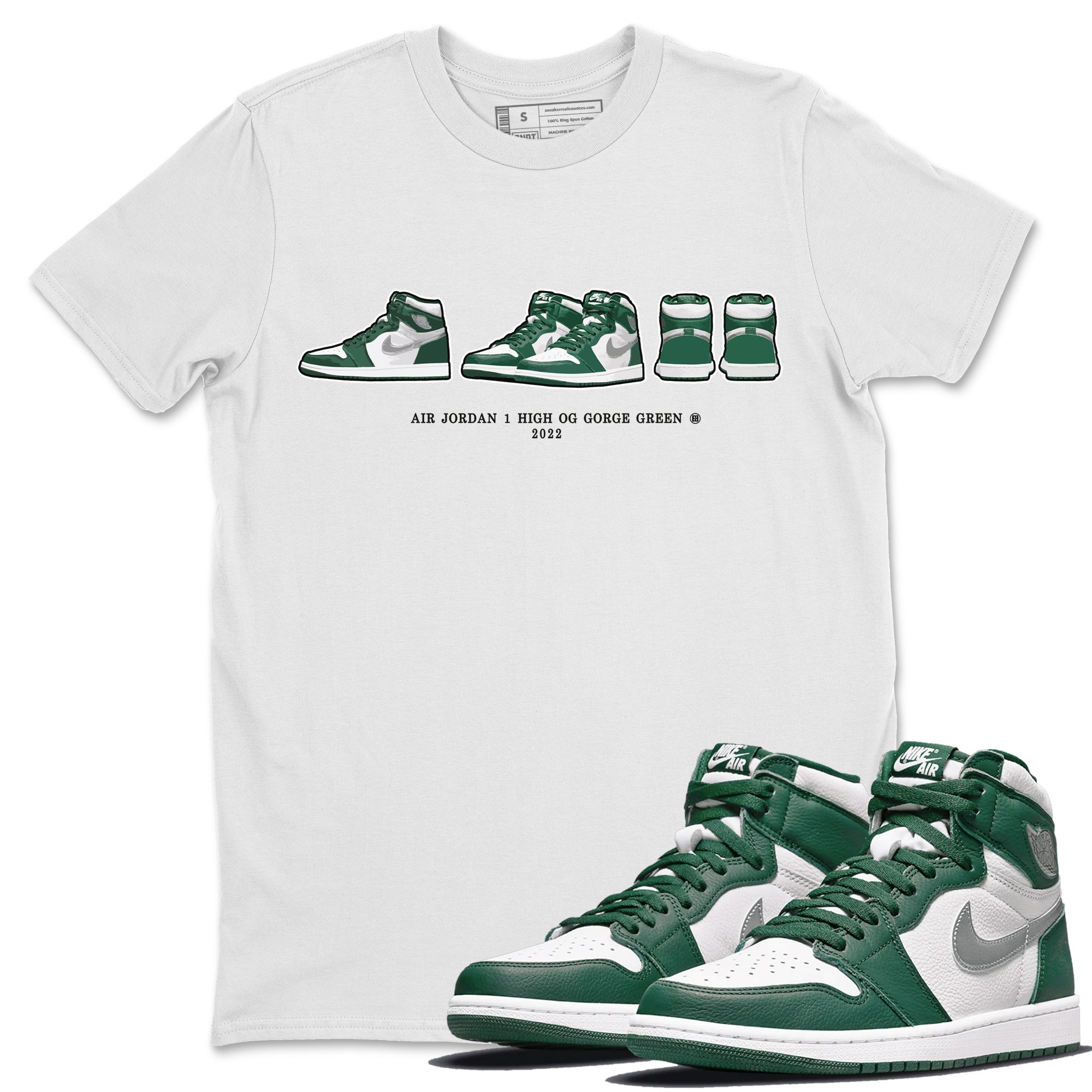 snkmatch Prelude Unisex Tops - Air Jordan 1 Gorge Green