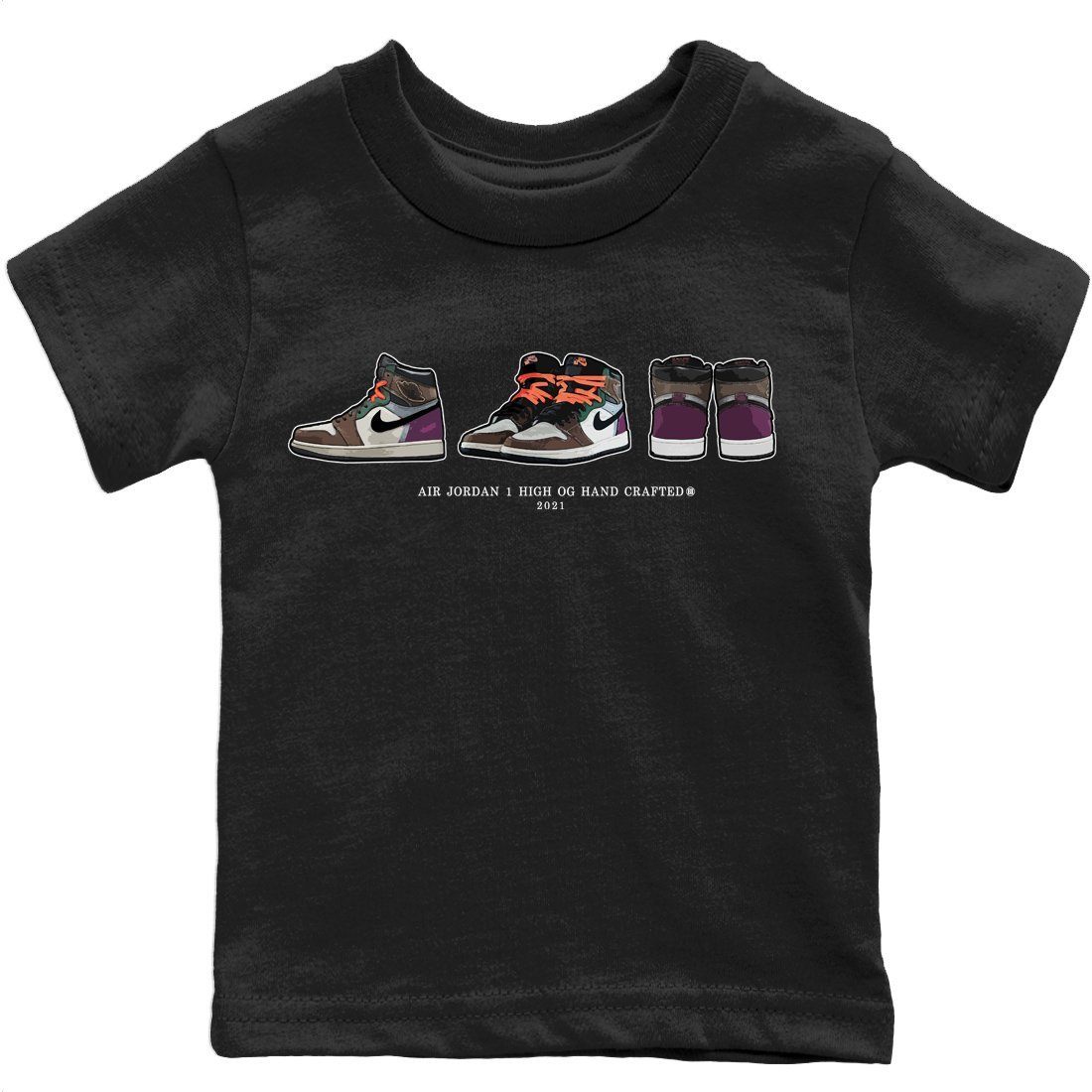snkmatch Prelude Kids Tops - Air Jordan 1 Hand Crafted