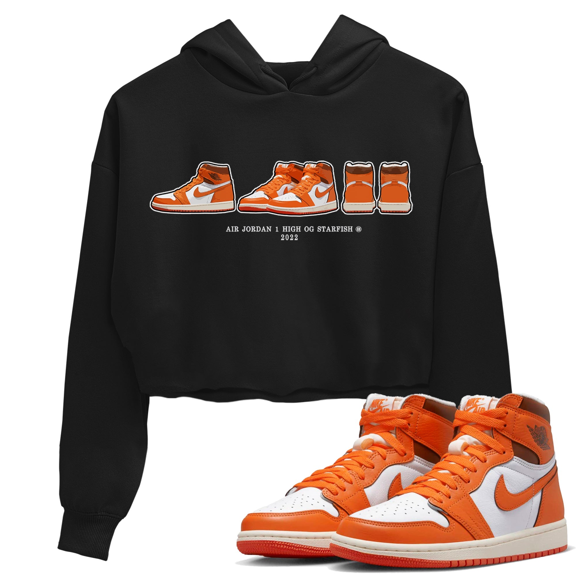 snkmatch Prelude Women's Tops - Air Jordan 1 Starfish