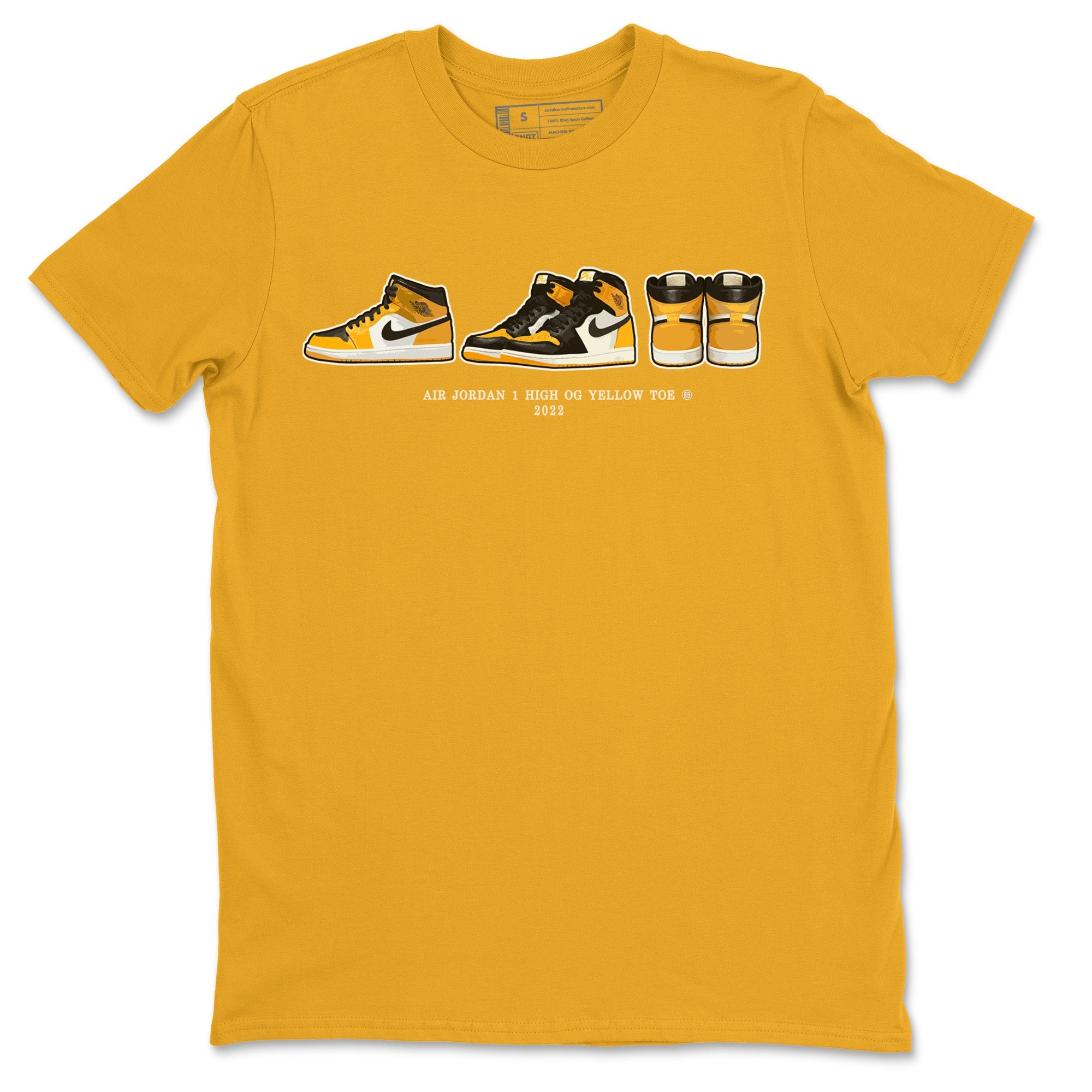 snkmatch Prelude Unisex Tops - Air Jordan 1 Yellow Toe