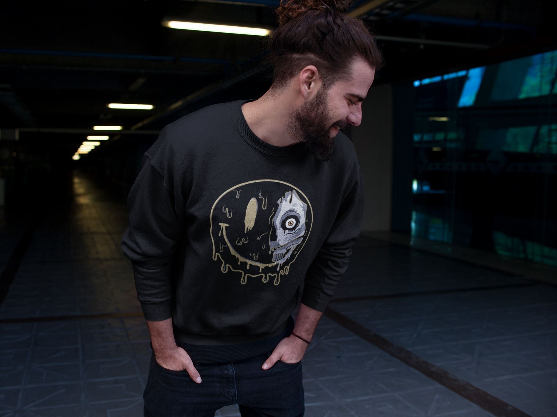 Dead Inside Unisex Tops - Air Jordan 1 Black Metallic Gold