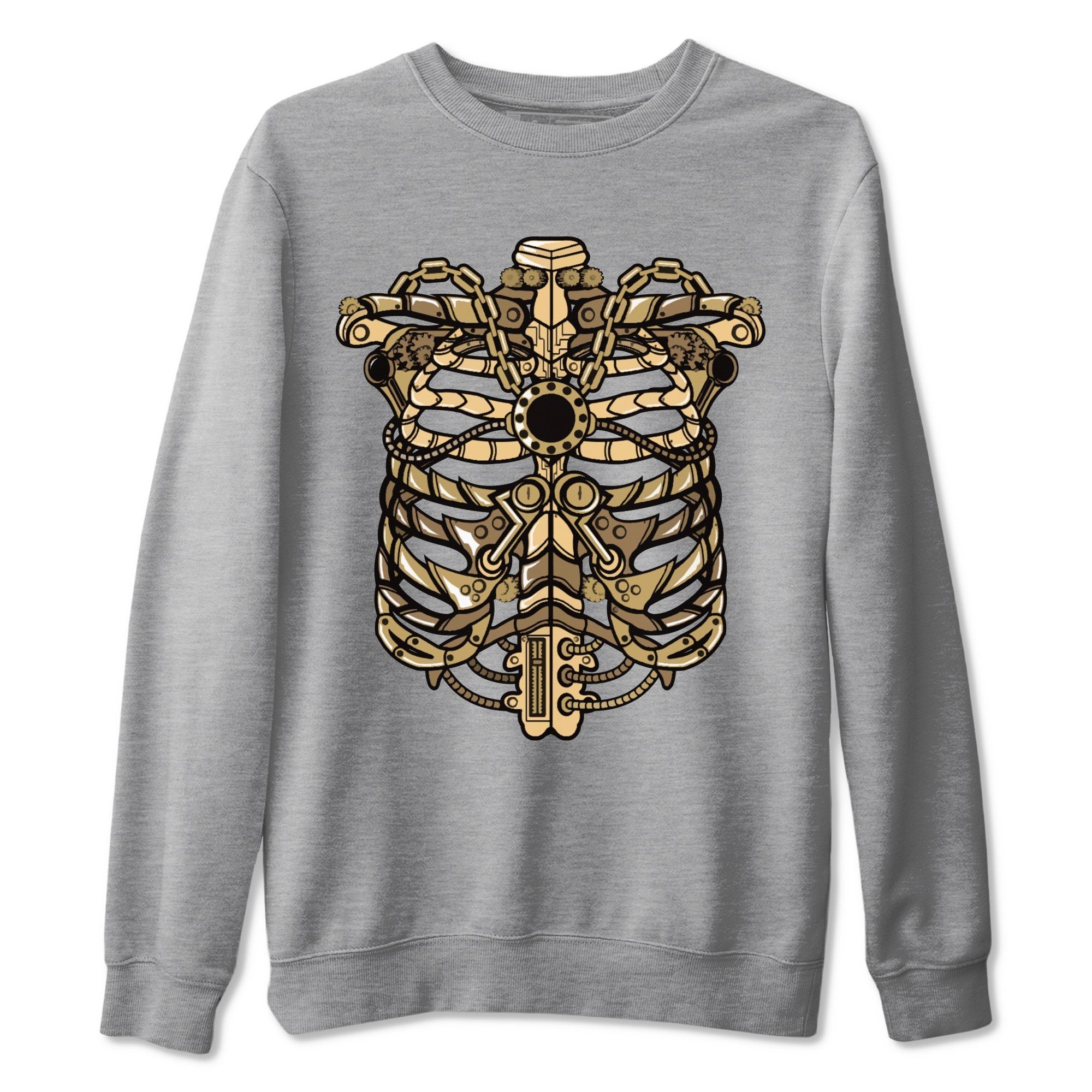 Metallic Ribcage Unisex Tops - Air Jordan 1 Black Metallic Gold