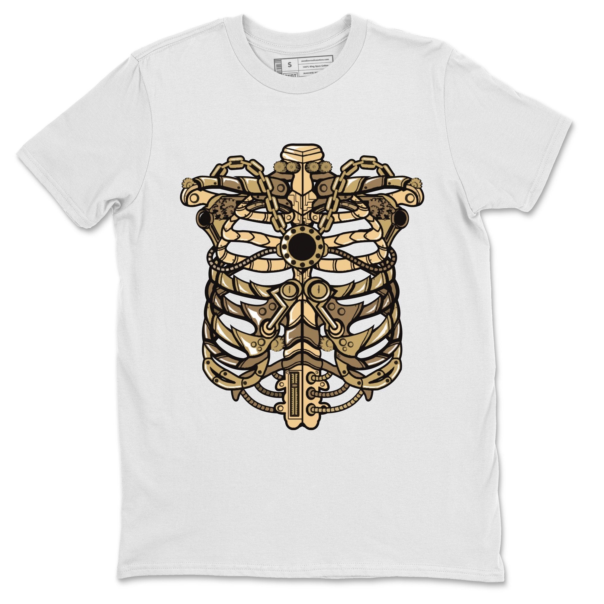 Metallic Ribcage Unisex Tops - Air Jordan 1 Black Metallic Gold
