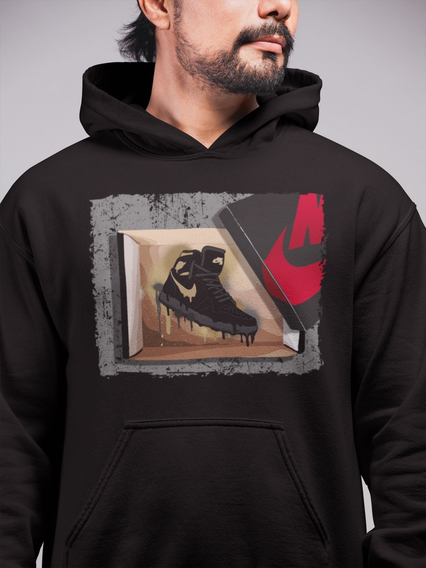 New Kicks Unisex Tops - Air Jordan 1 Black Metallic Gold