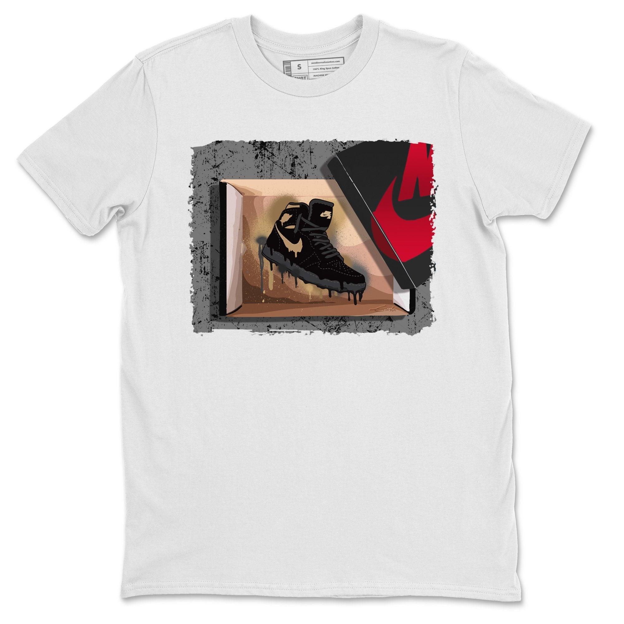 New Kicks Unisex Tops - Air Jordan 1 Black Metallic Gold