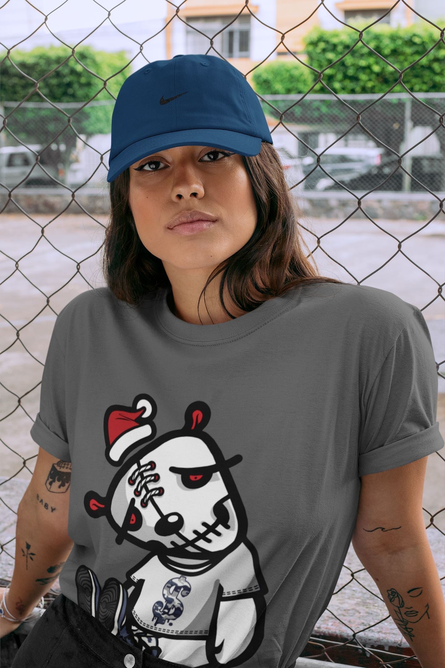 Dead Dolls Unisex Tops - Air Jordan 1 Midnight Navy