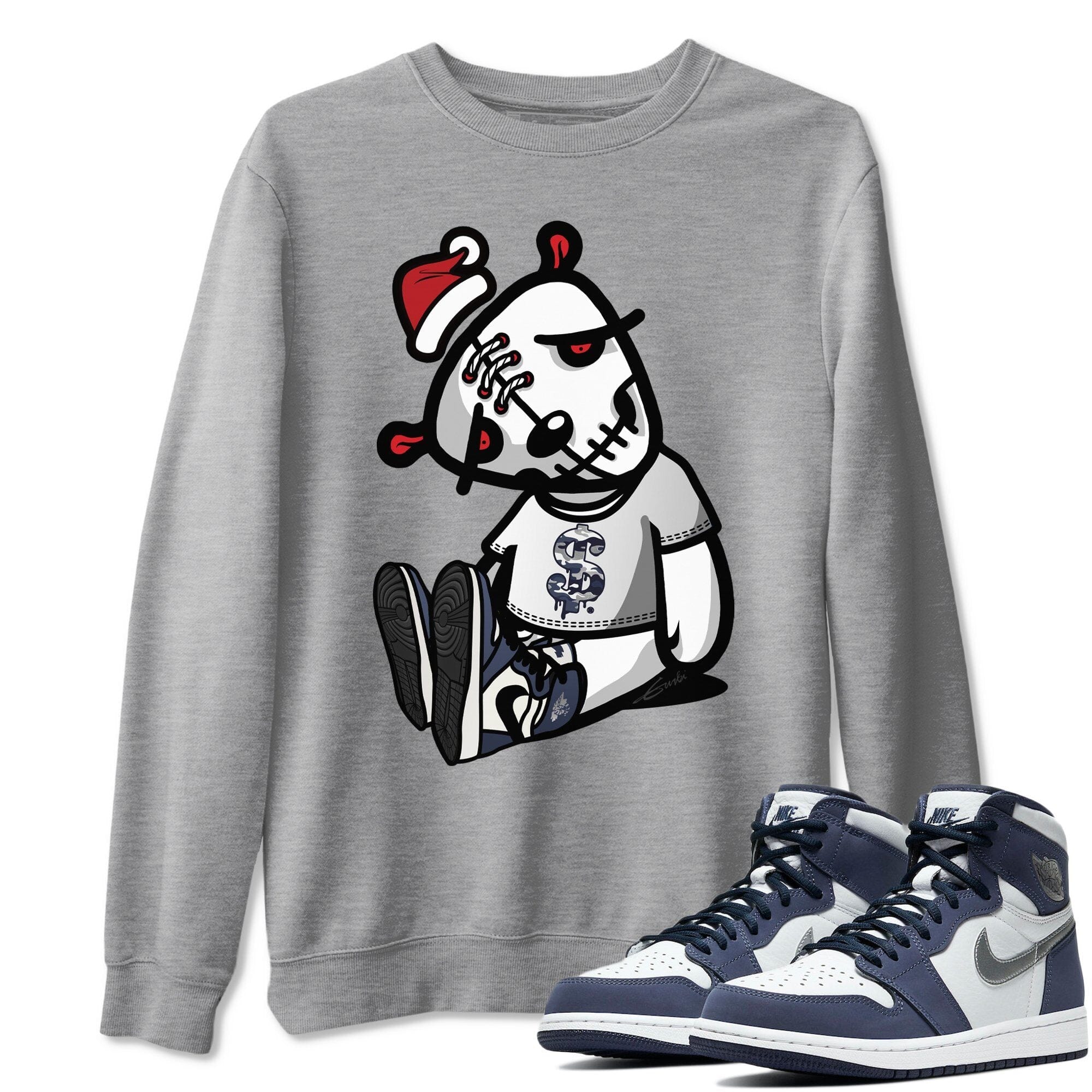 Dead Dolls Unisex Tops - Air Jordan 1 Midnight Navy