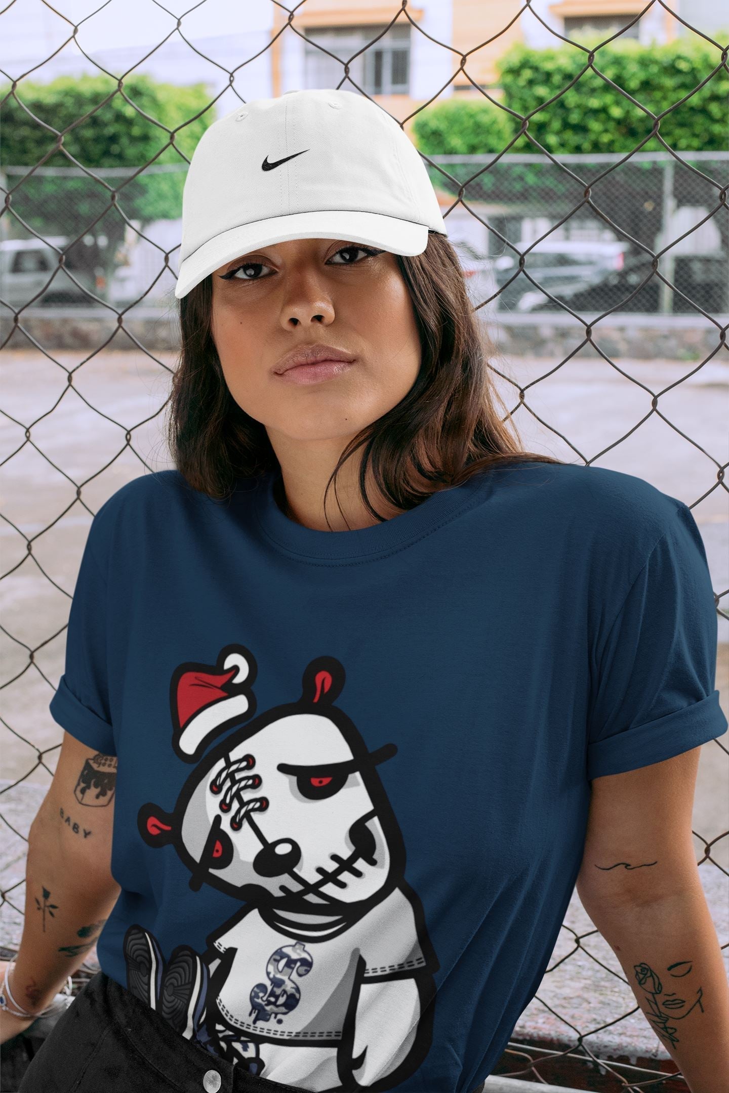 Dead Dolls Unisex Tops - Air Jordan 1 Midnight Navy