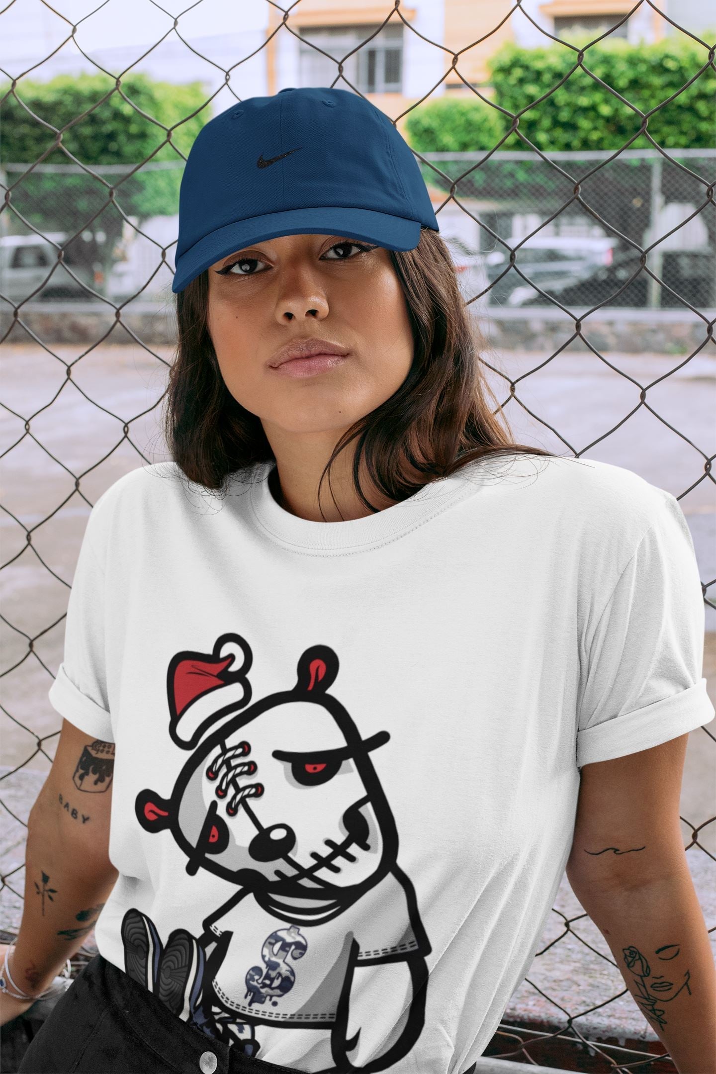 Dead Dolls Unisex Tops - Air Jordan 1 Midnight Navy
