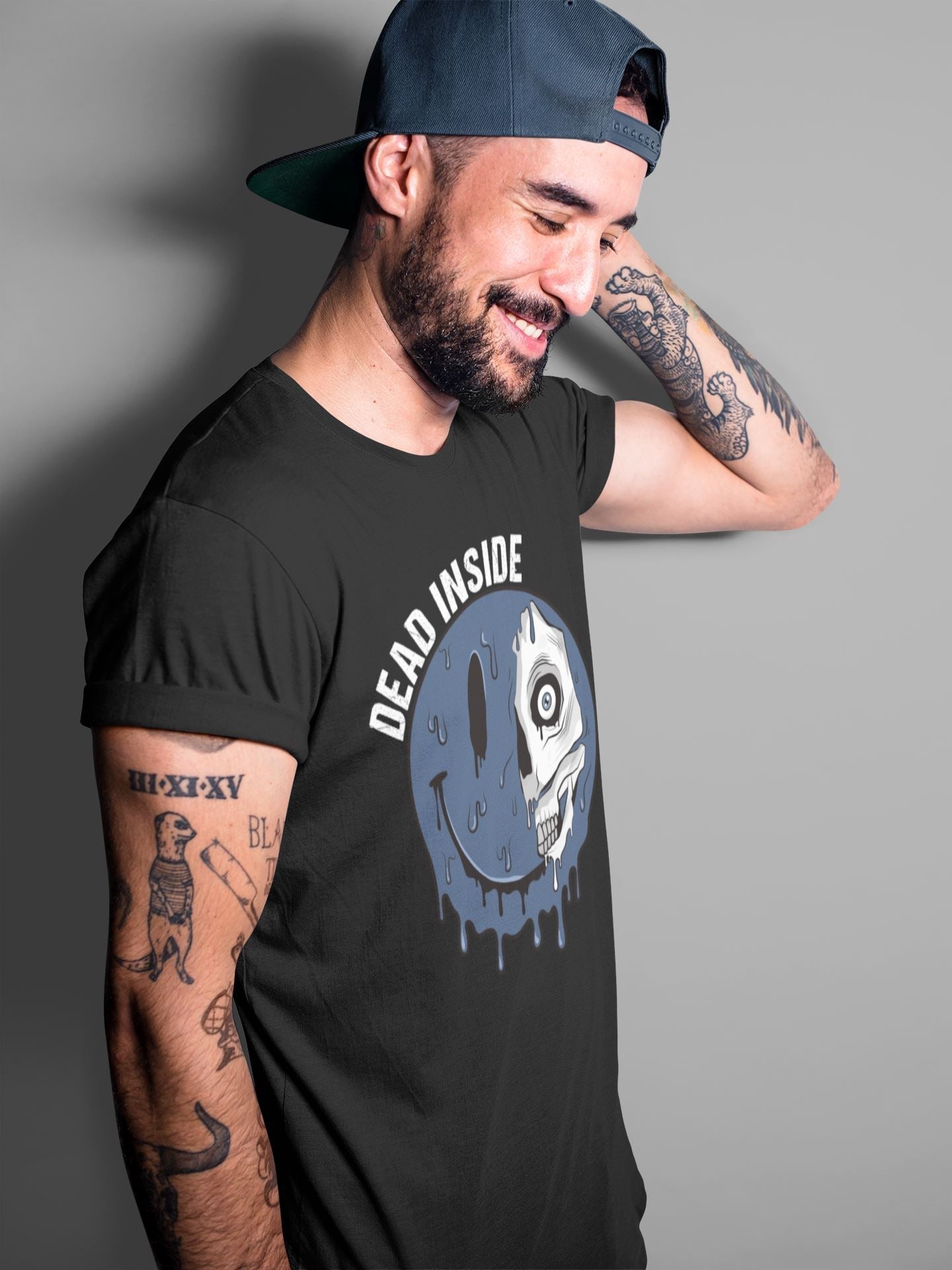Dead Inside Unisex Tops - Air Jordan 1 Midnight Navy
