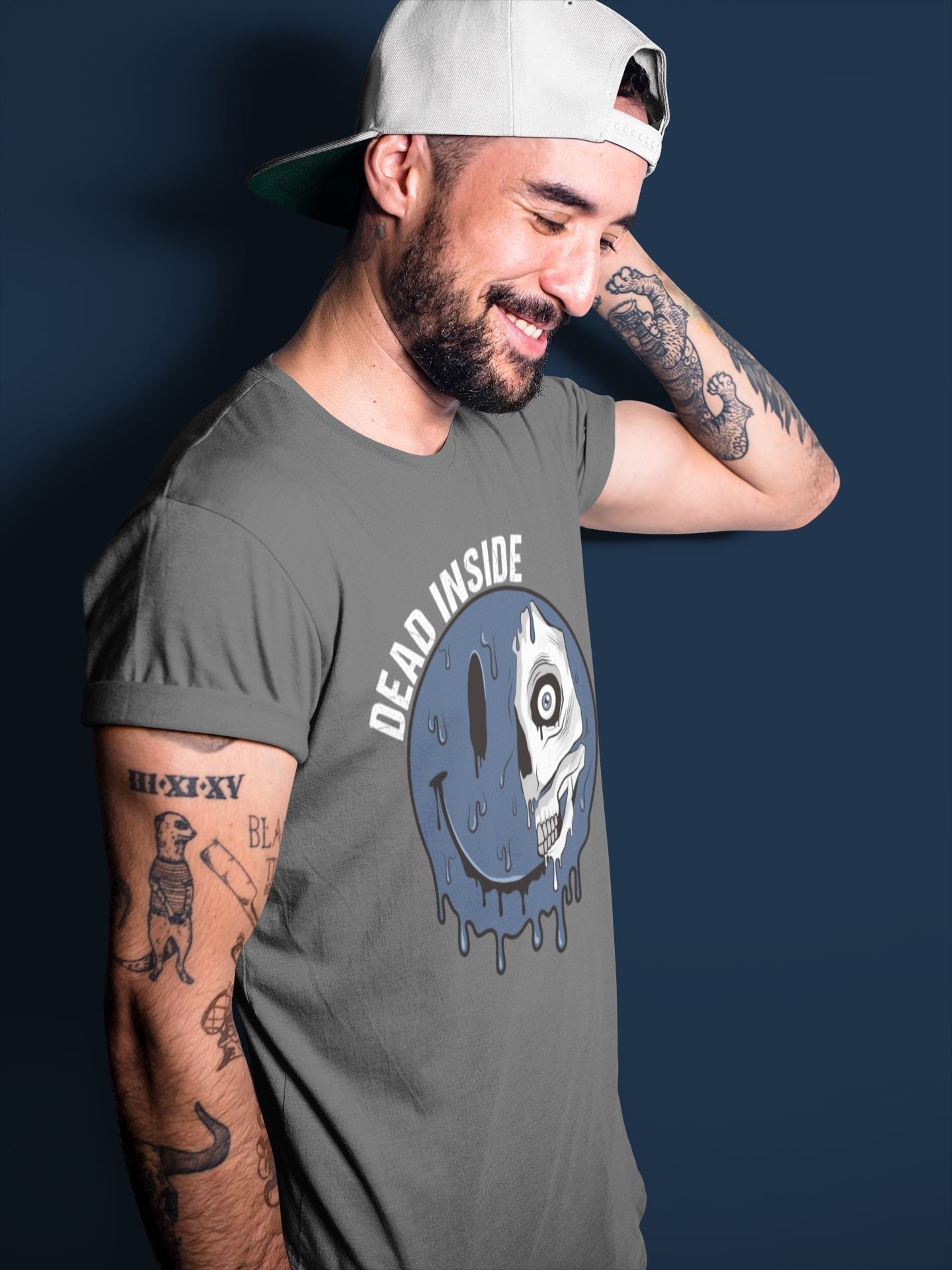 Dead Inside Unisex Tops - Air Jordan 1 Midnight Navy