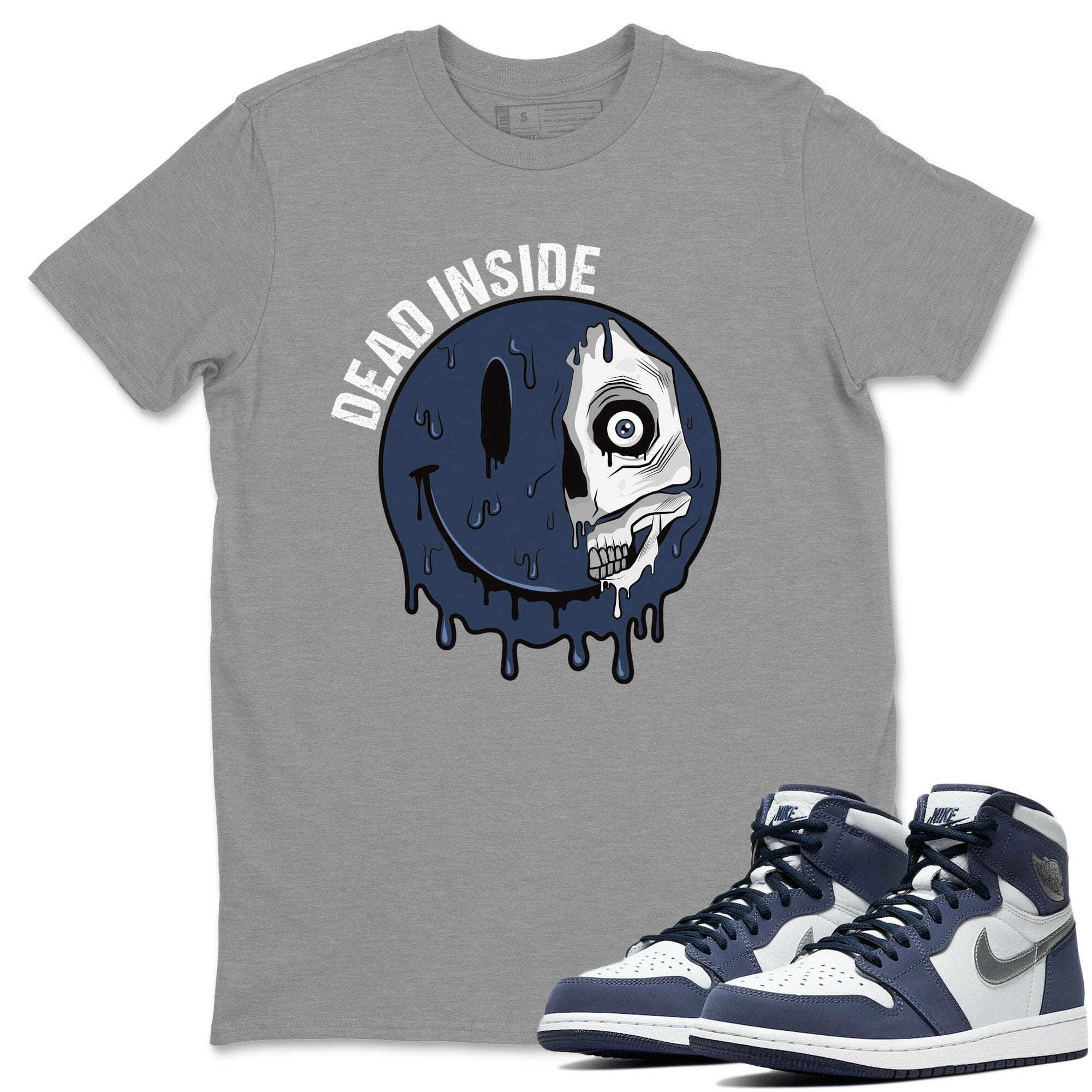 Dead Inside Unisex Tops - Air Jordan 1 Midnight Navy