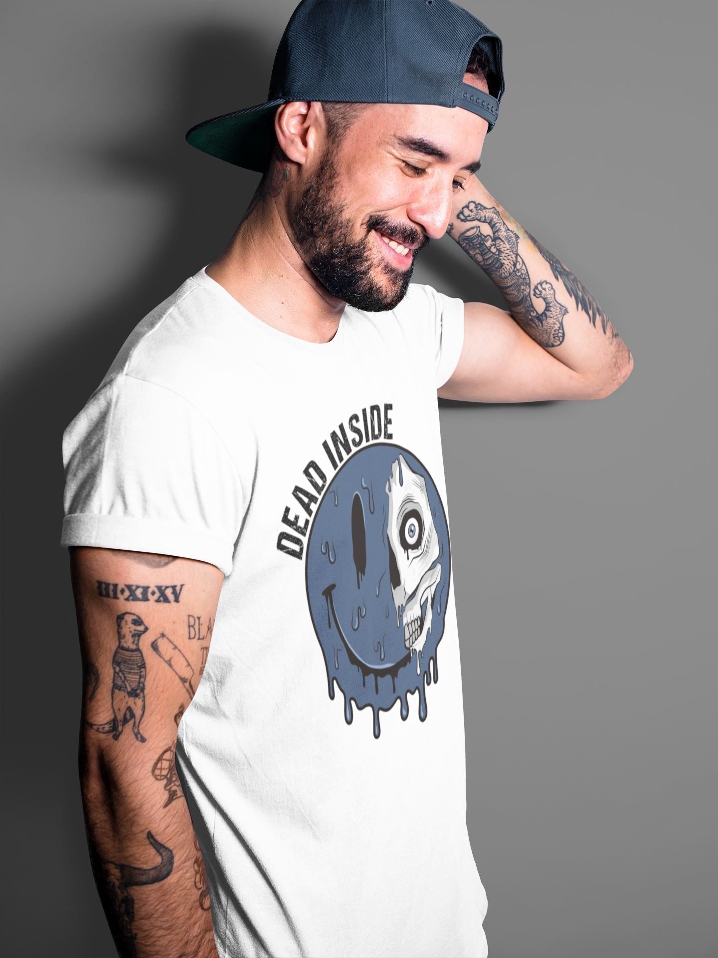 Dead Inside Unisex Tops - Air Jordan 1 Midnight Navy