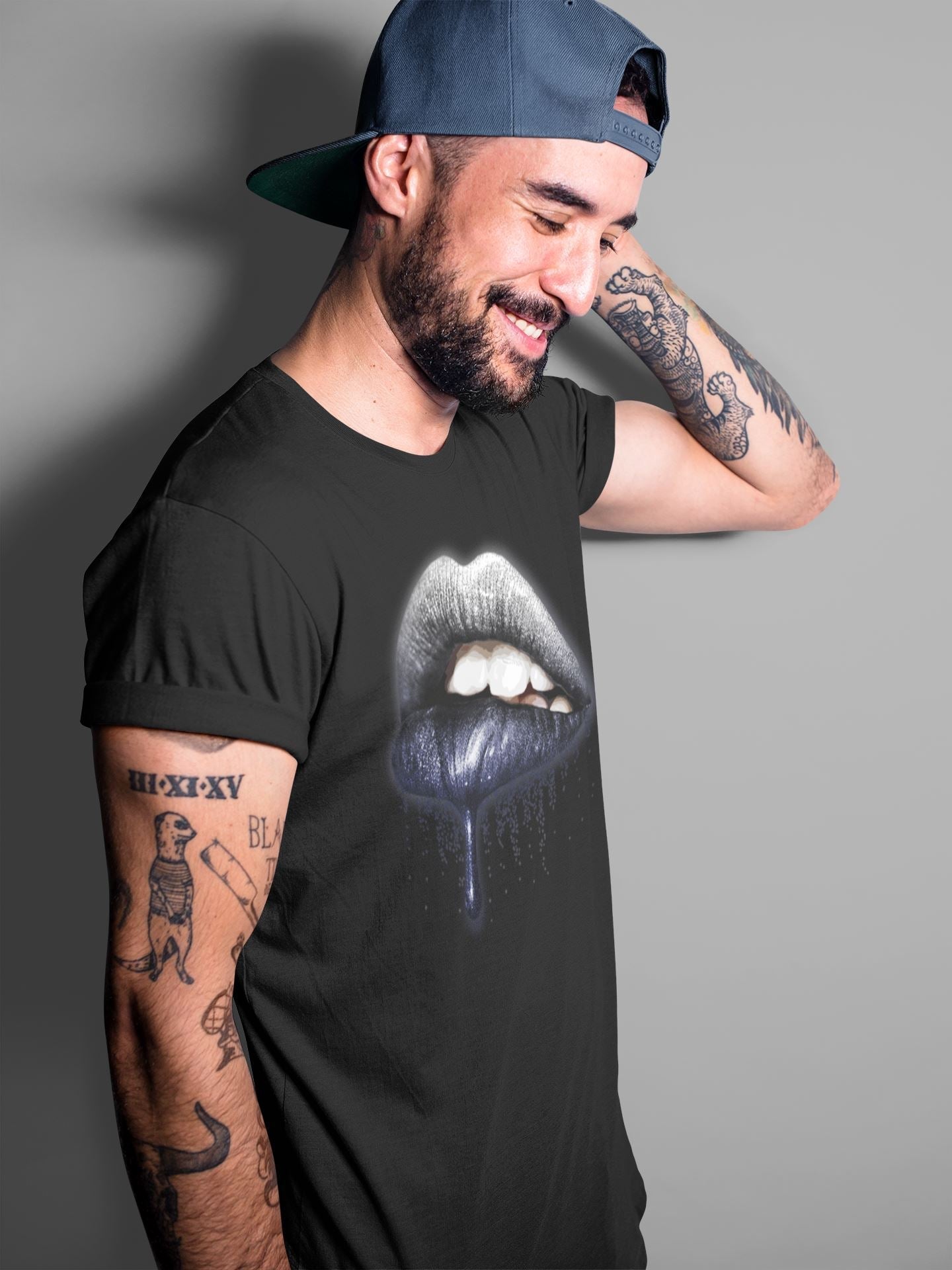 Dripping Lips Unisex Tops - Air Jordan 1 Midnight Navy