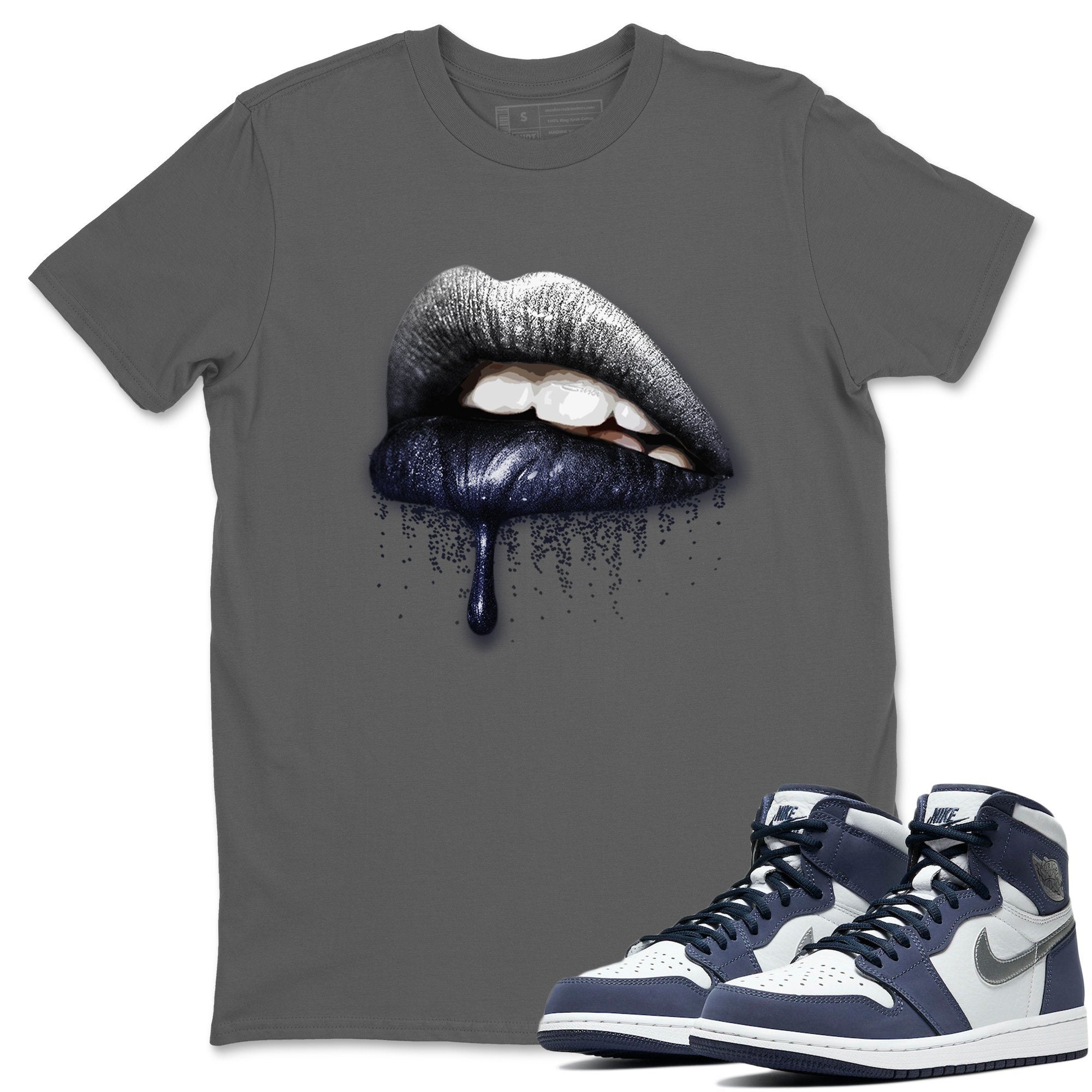 Dripping Lips Unisex Tops - Air Jordan 1 Midnight Navy
