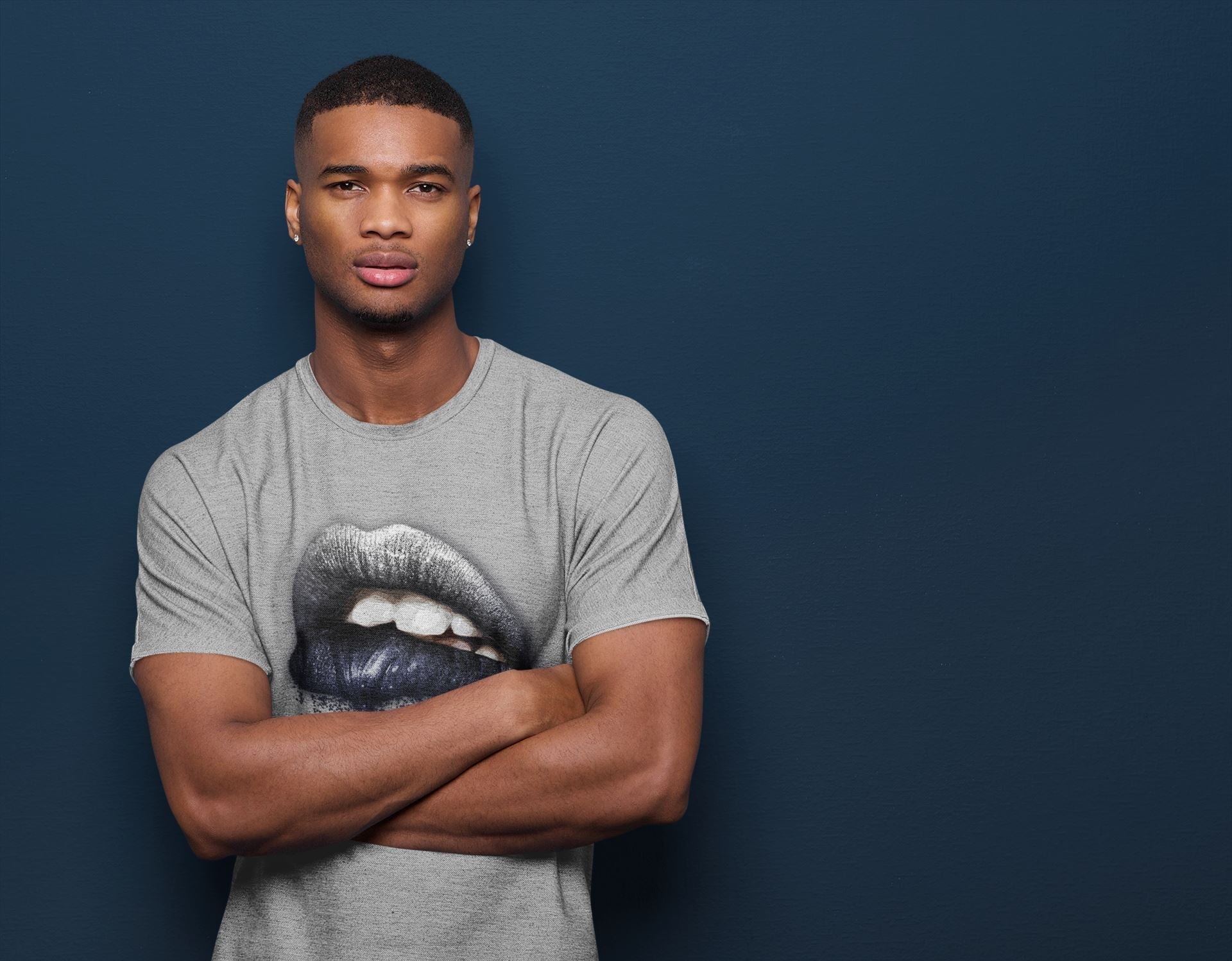 Dripping Lips Unisex Tops - Air Jordan 1 Midnight Navy