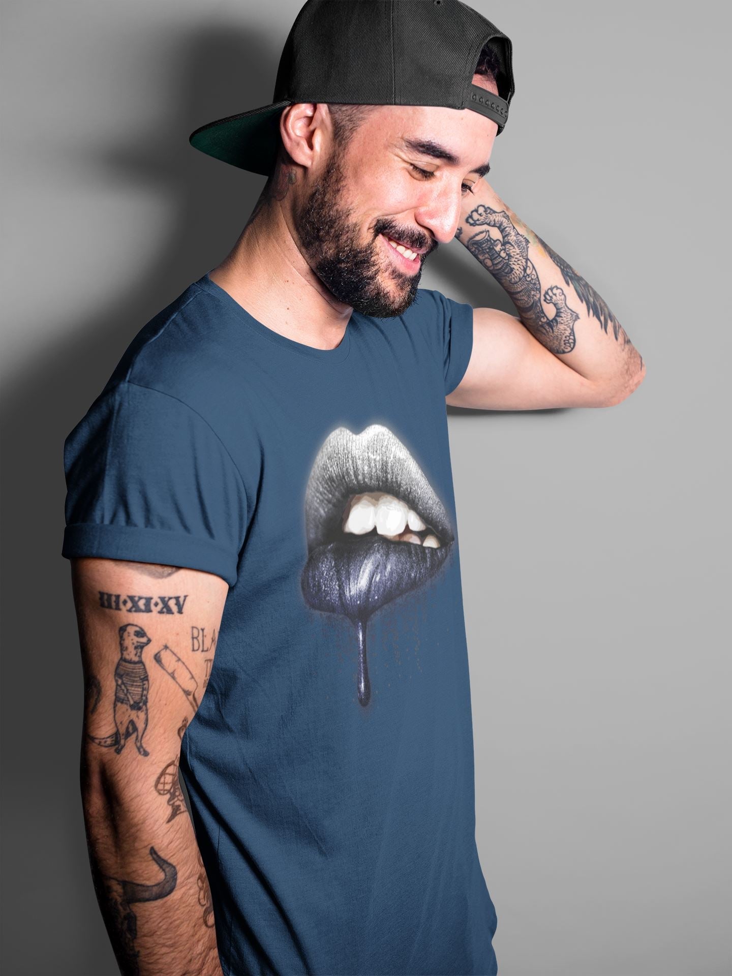 Dripping Lips Unisex Tops - Air Jordan 1 Midnight Navy