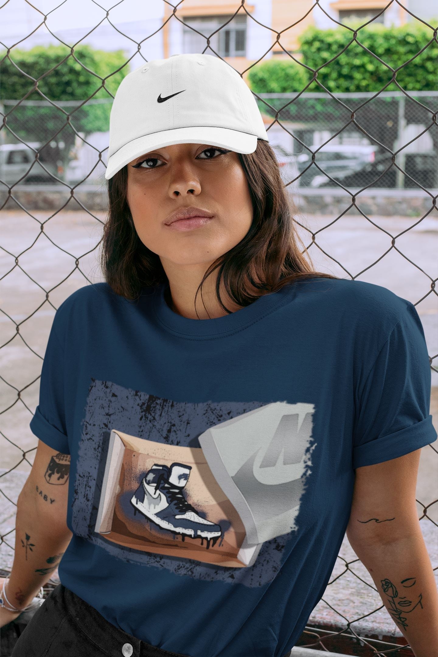 New Kicks Unisex Tops - Air Jordan 1 Midnight Navy