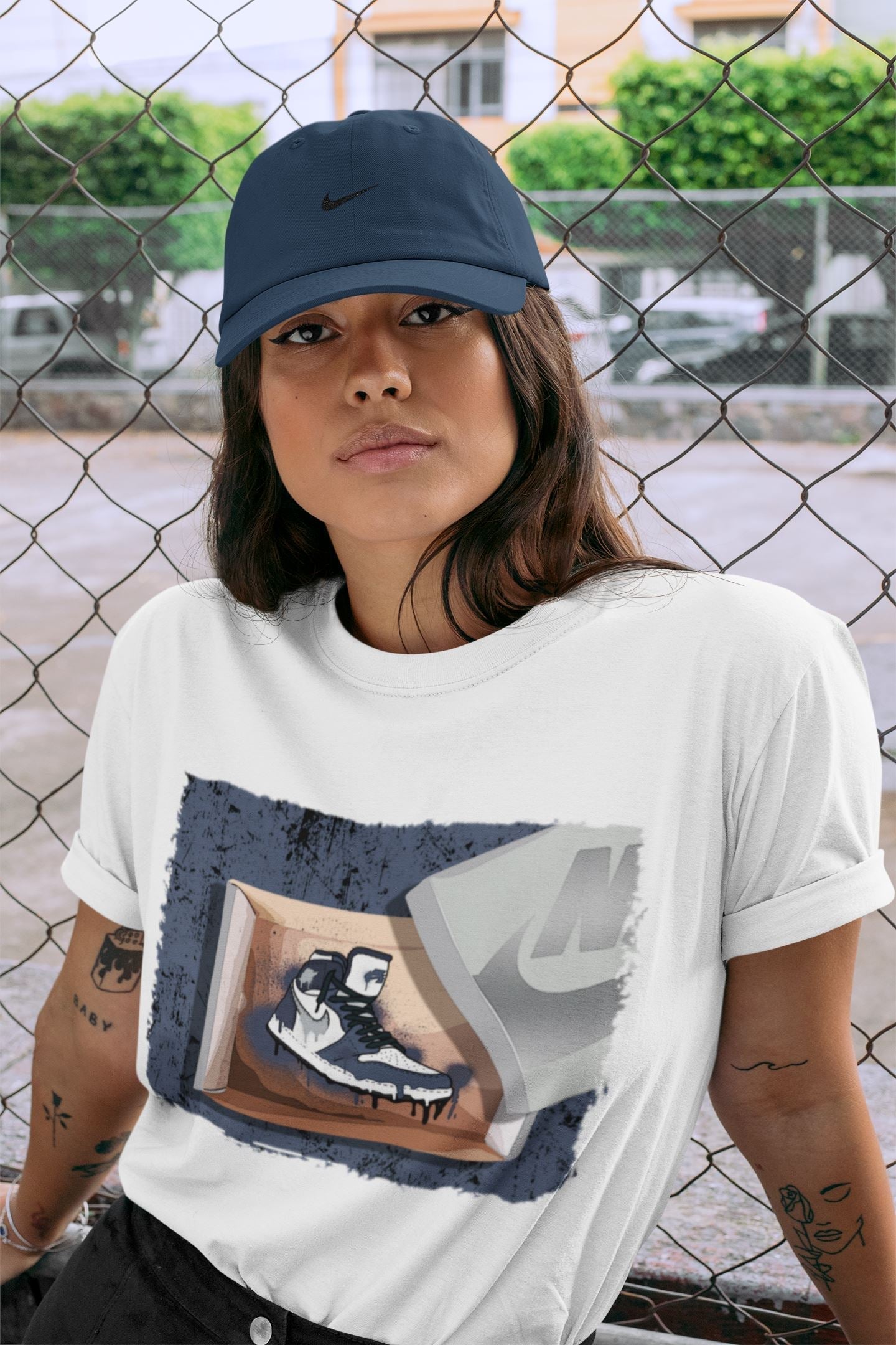 New Kicks Unisex Tops - Air Jordan 1 Midnight Navy