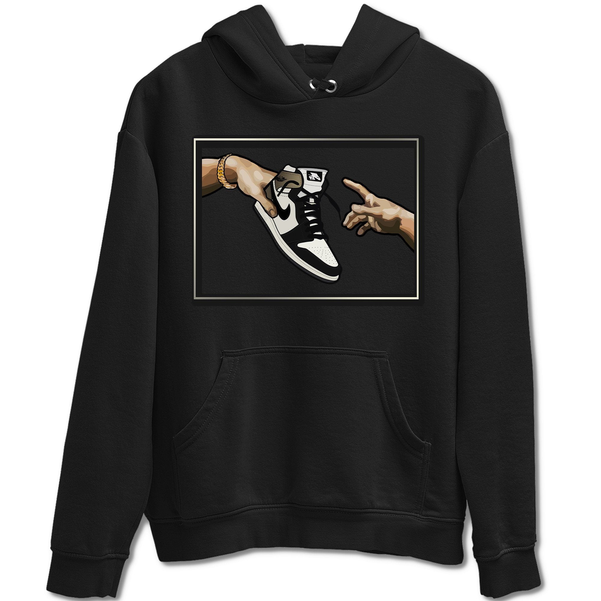 Adam's Creation Unisex Tops - Air Jordan 1 Dark Mocha