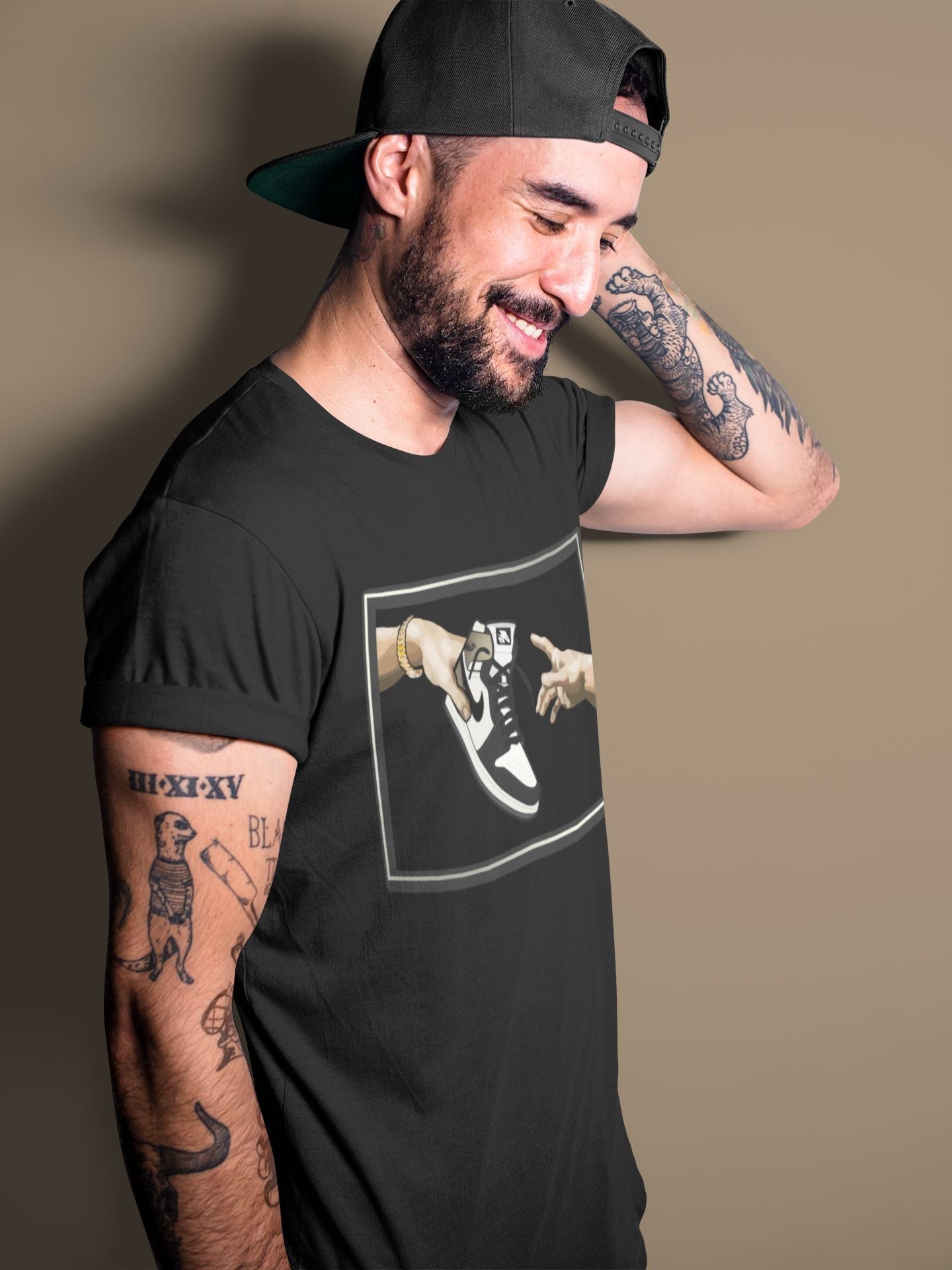 Adam's Creation Unisex Tops - Air Jordan 1 Dark Mocha