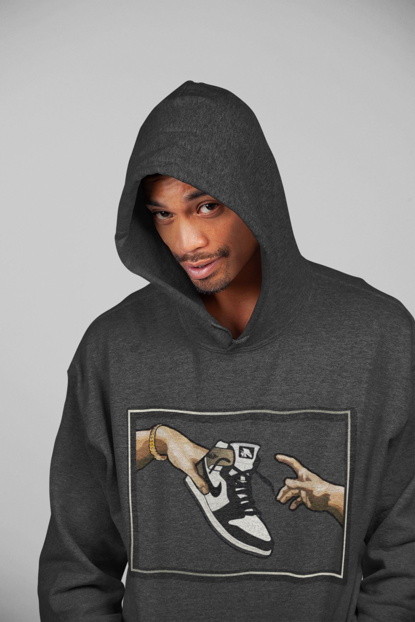 Adam's Creation Unisex Tops - Air Jordan 1 Dark Mocha